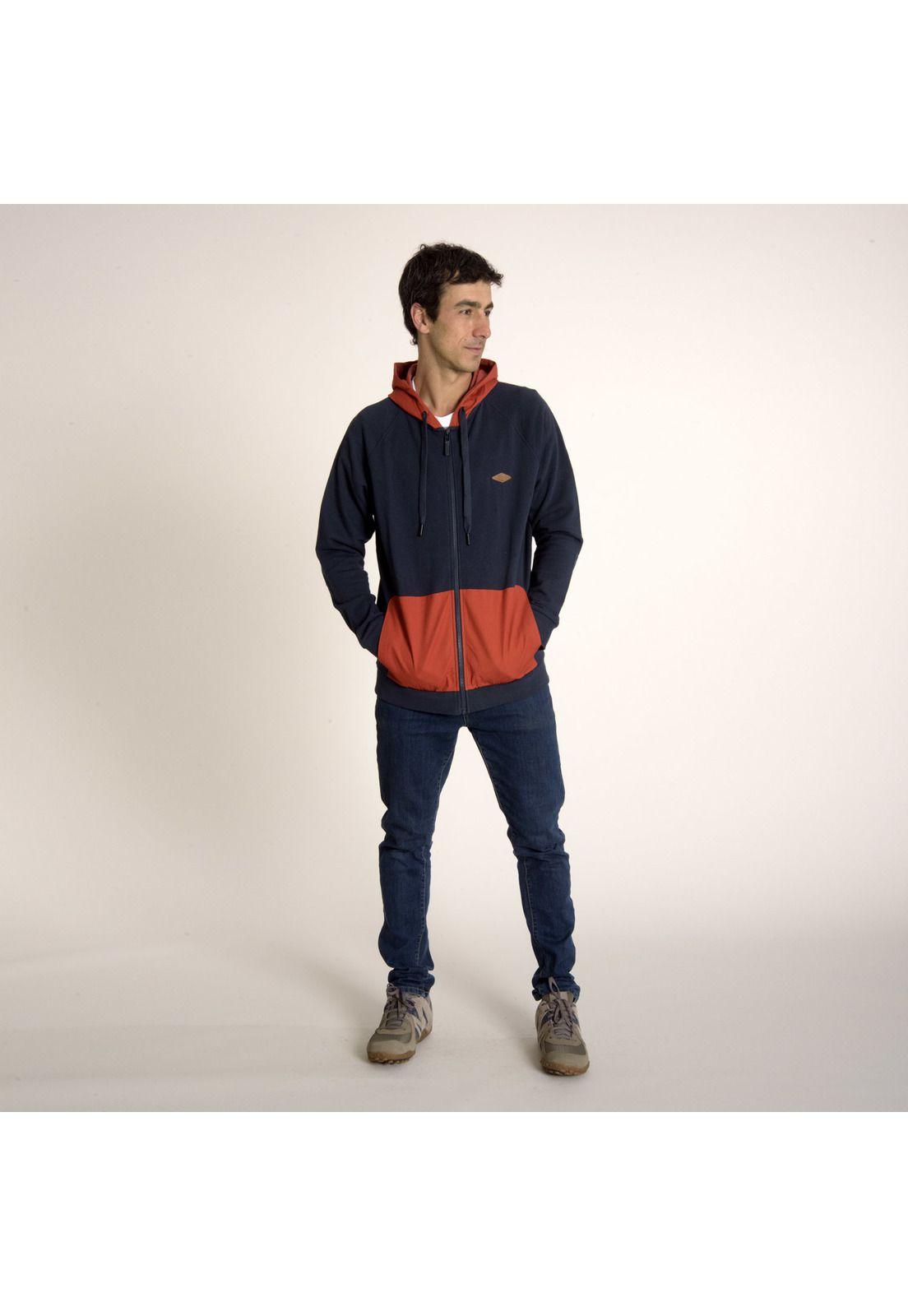 Poleron Hombre M Duck Fz Swearshirt Azul Marino-4