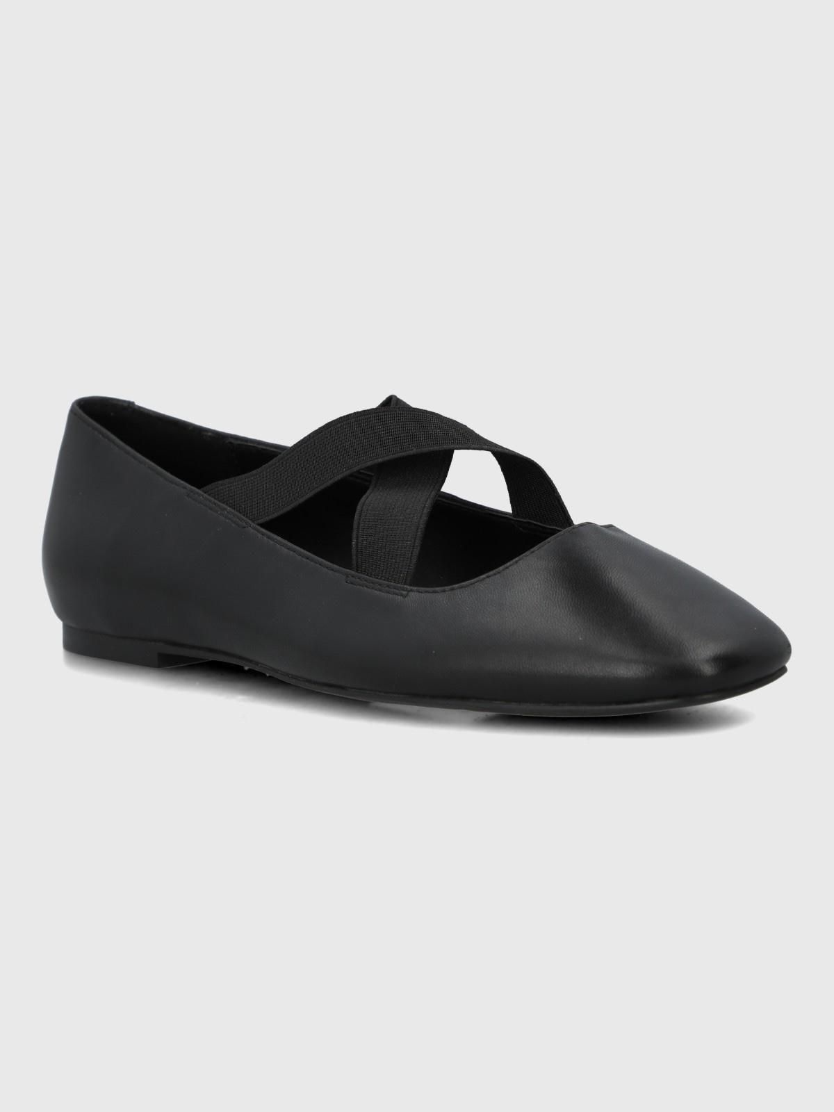 Ballerina Cuero Mujer Laving Negro-0