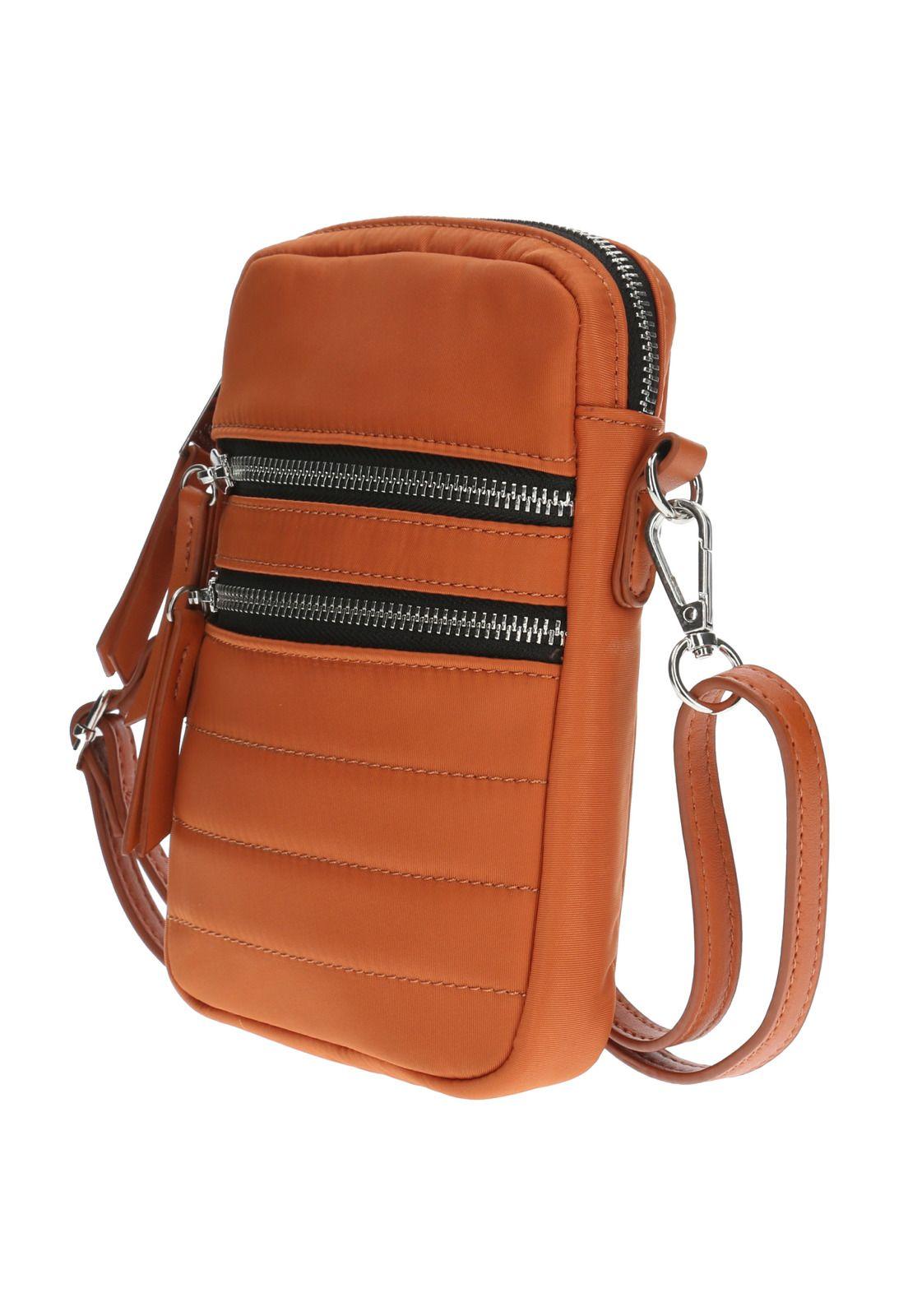 Cartera Riblet Cross Naranjo Mujer-1