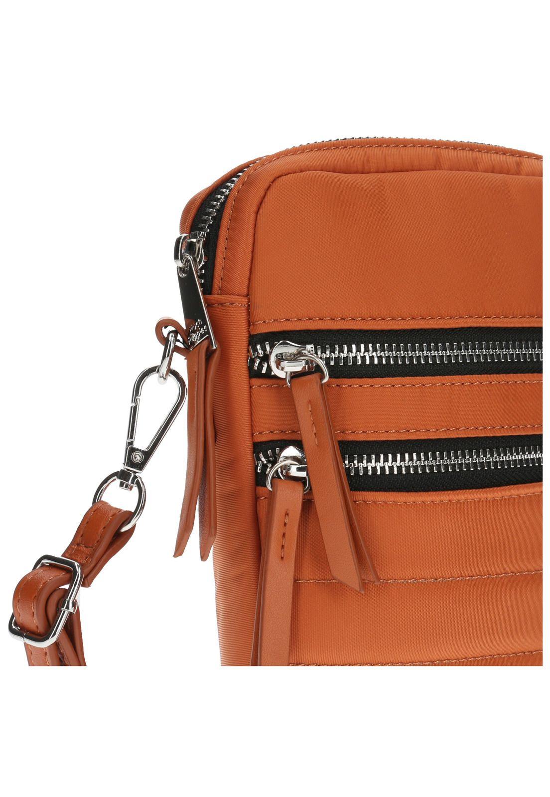 Cartera Riblet Cross Naranjo Mujer-3