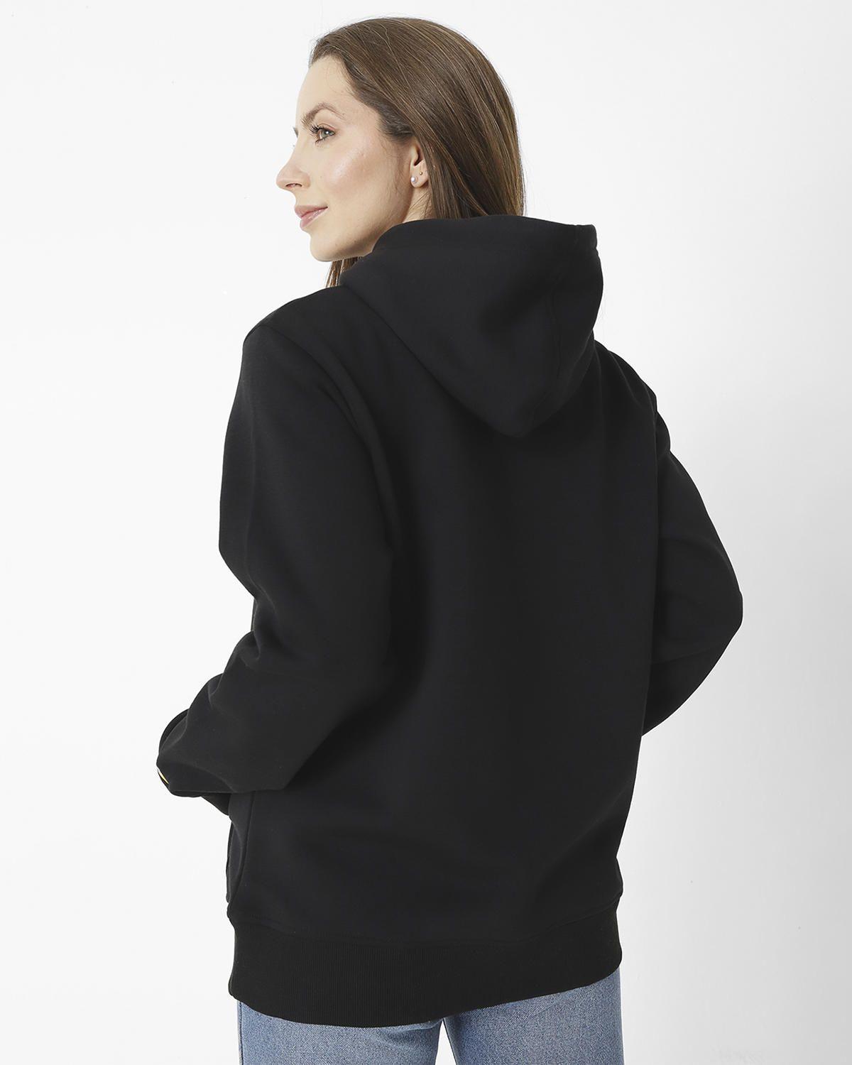 Polerón Fleece Logo Pull Negro Unisex-5