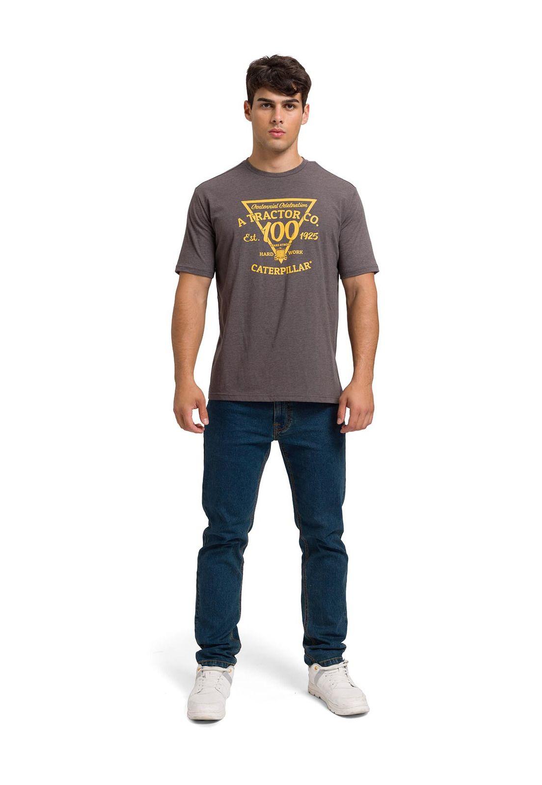 Polera Centennial 100 Years 4 Hombre Gris Oscura-0