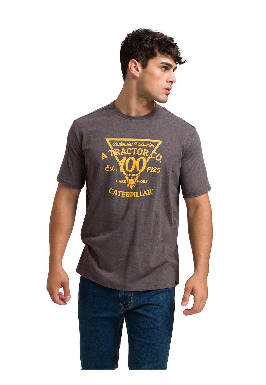 Polera Centennial 100 Years 4 Hombre Gris Oscura-1