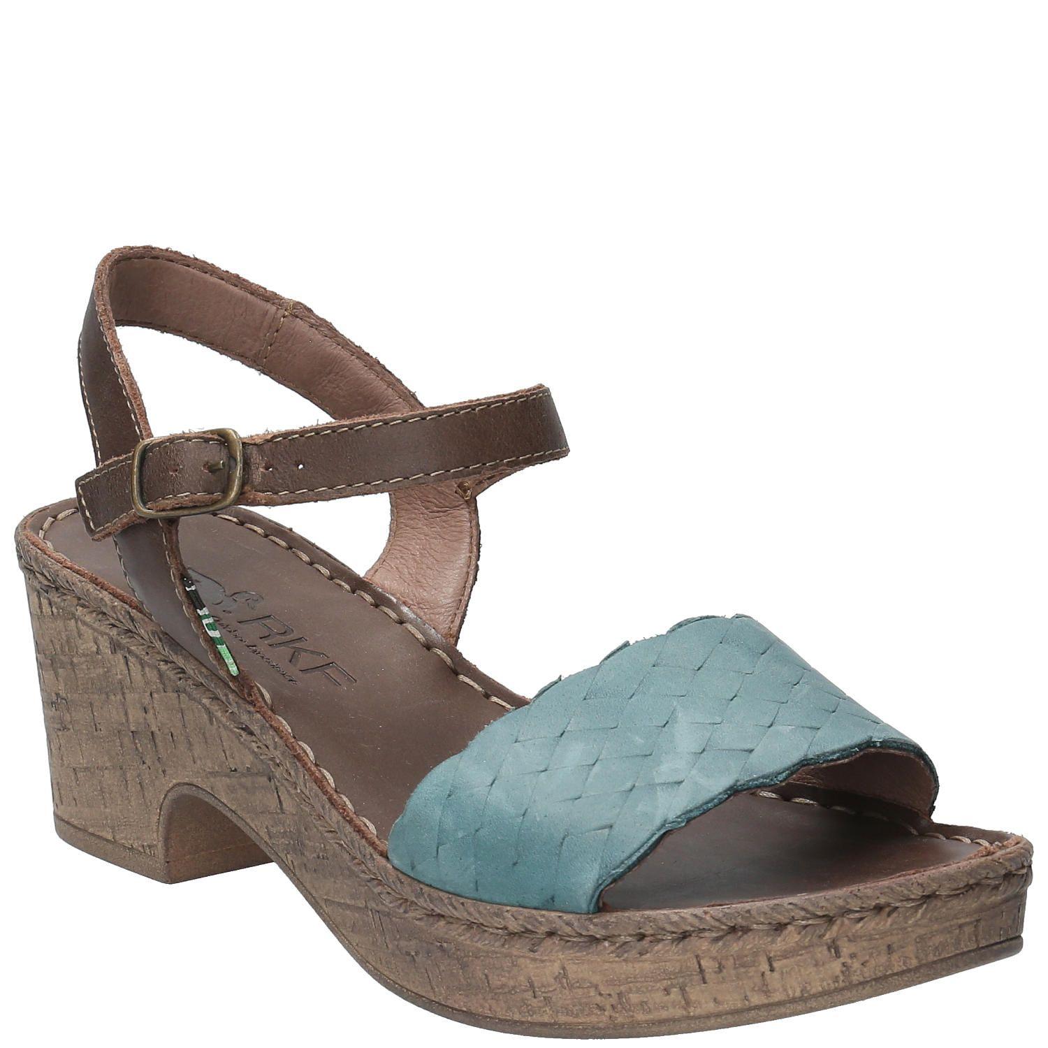 Sandalia Cuero Mujer Andre Verde-1