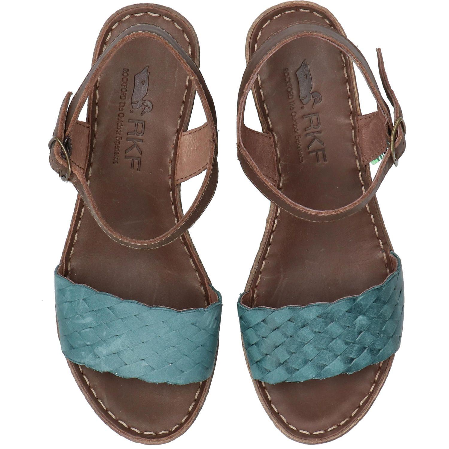 Sandalia Cuero Mujer Andre Verde-8