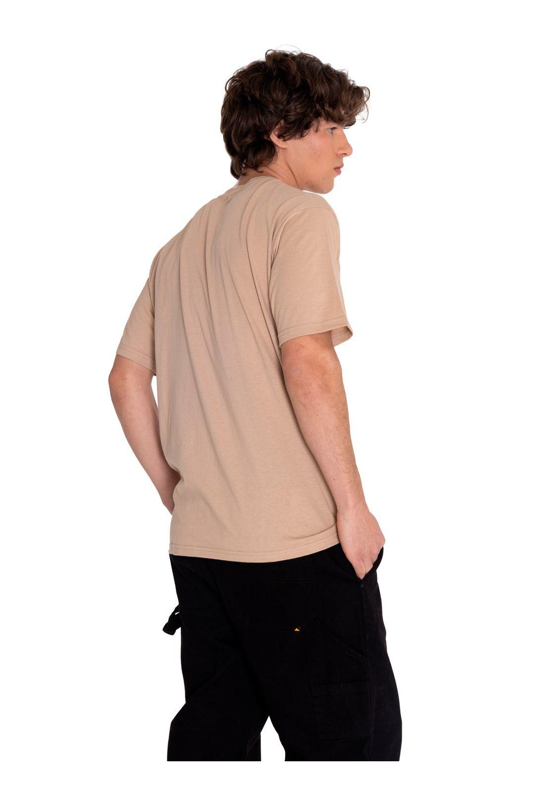 Polera Manga Corta Hombre Rustic Graphic Tee 1 Café-1