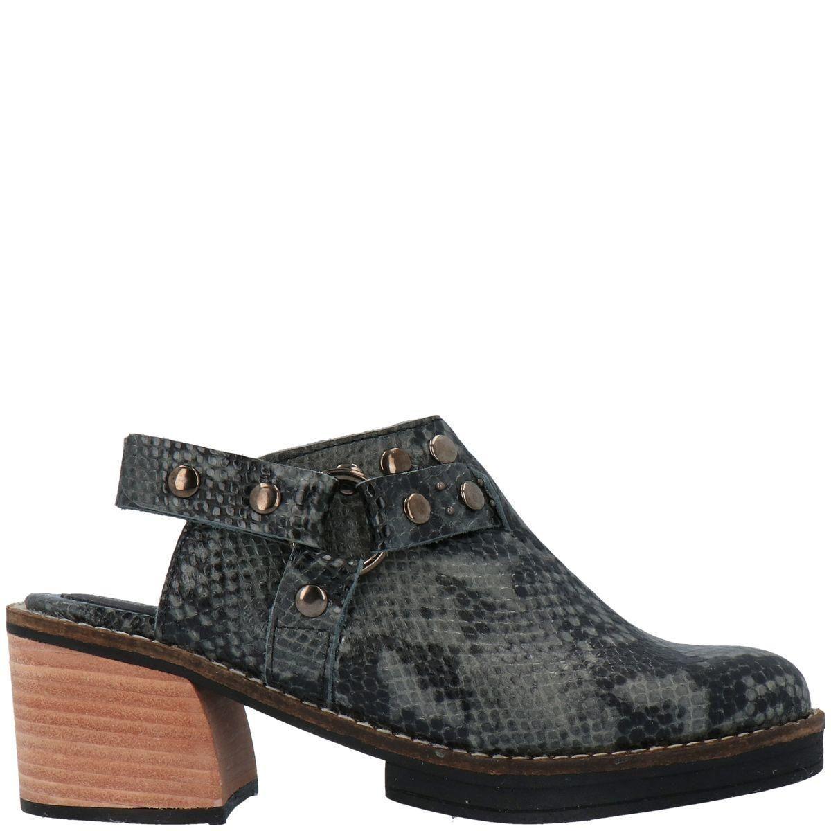 Zapato Mujer Cuero Hello Gris-1