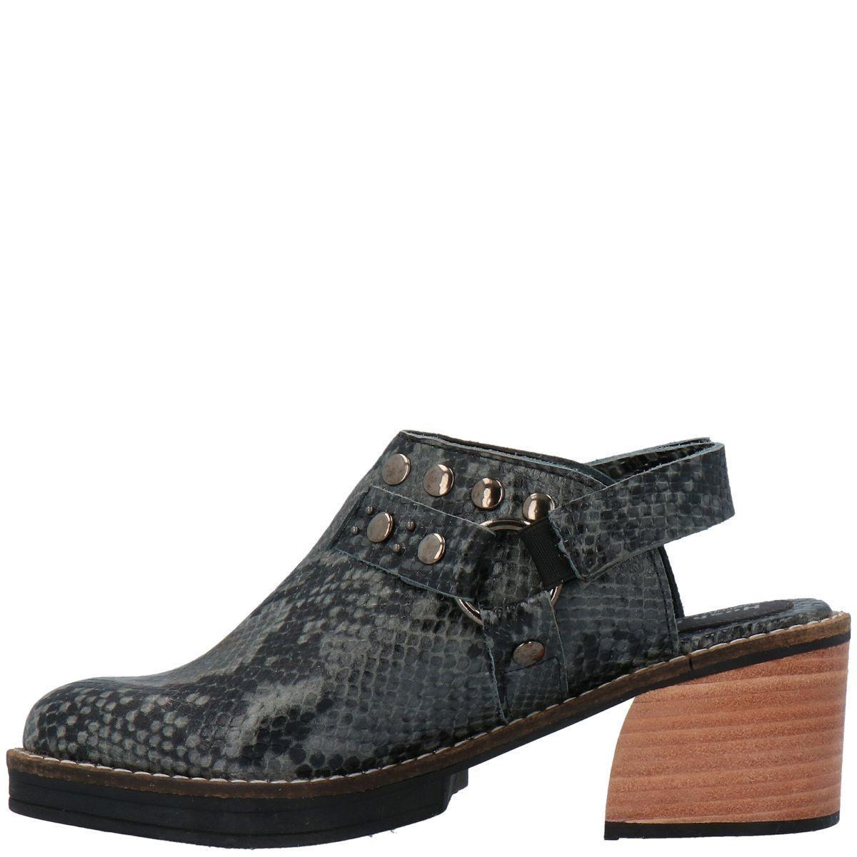 Zapato Mujer Cuero Hello Gris-4