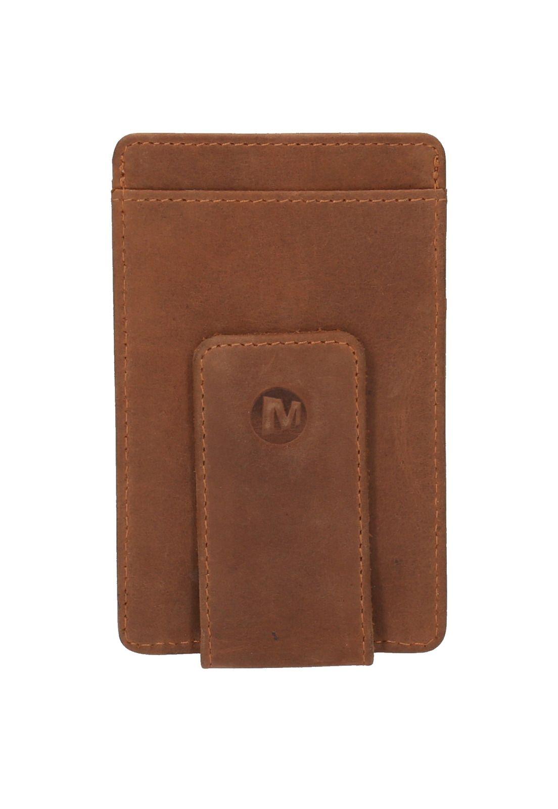 Tarjetero Hombre Magnet Card Holder Café-0