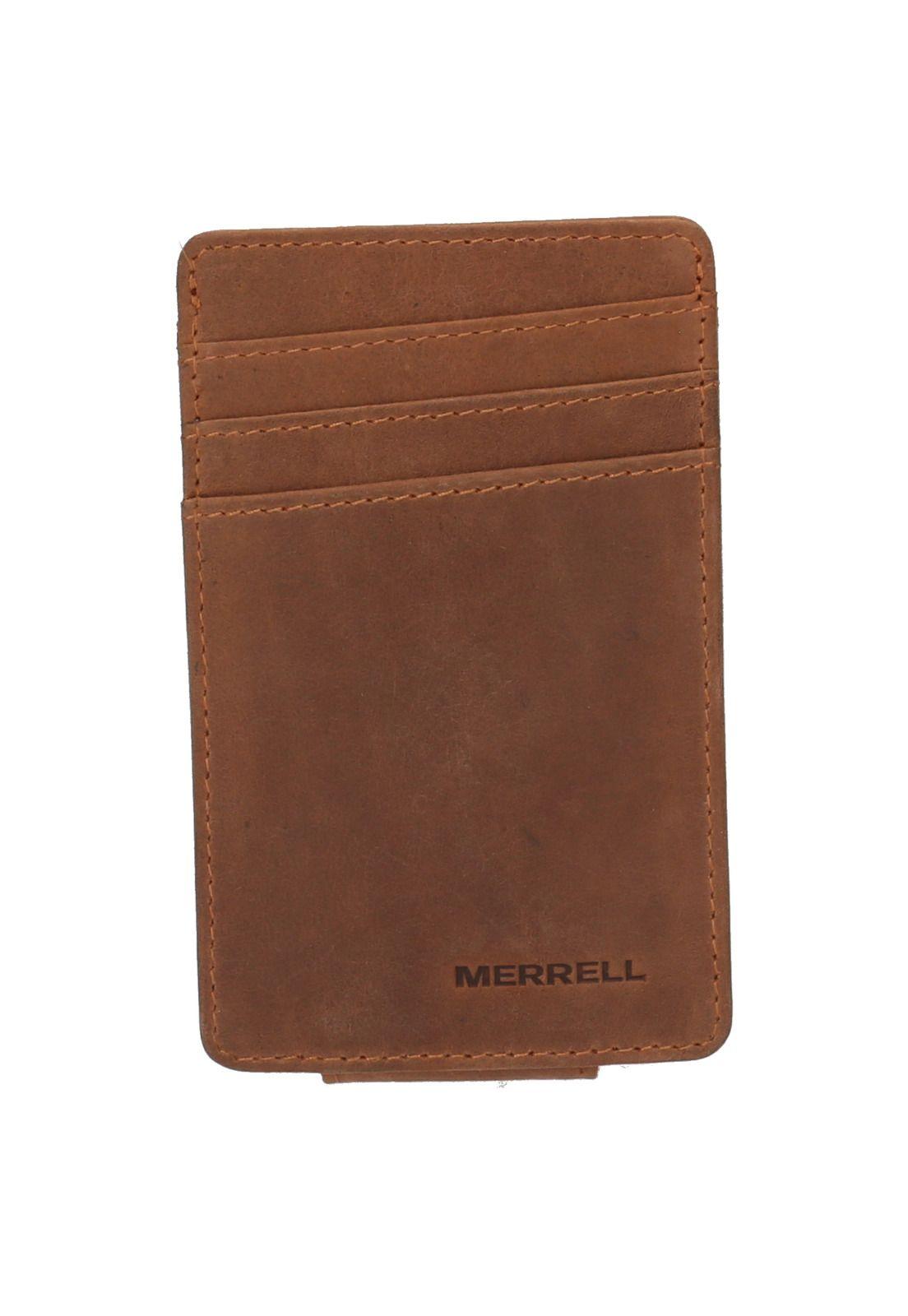 Tarjetero Hombre Magnet Card Holder Café-1