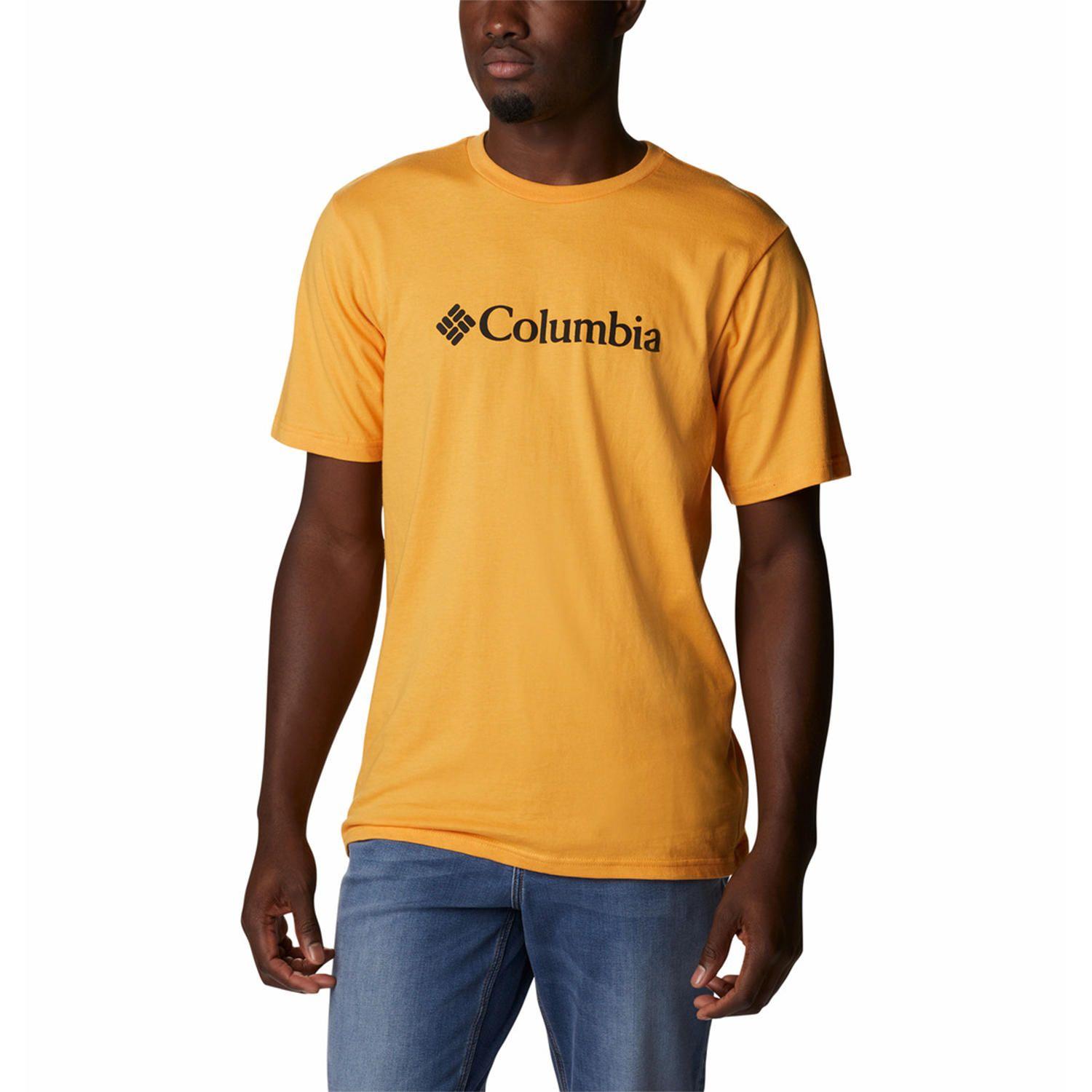 Polera M/C Hombre Csc Basic Logo Naranja-0
