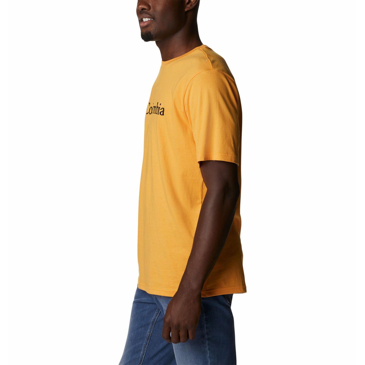 Polera M/C Hombre Csc Basic Logo Naranja-1