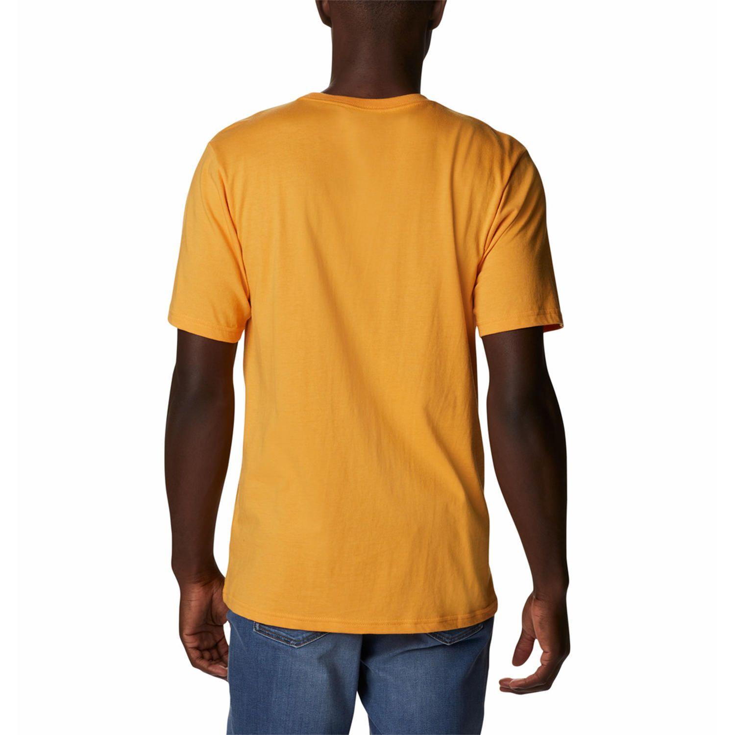 Polera M/C Hombre Csc Basic Logo Naranja-3
