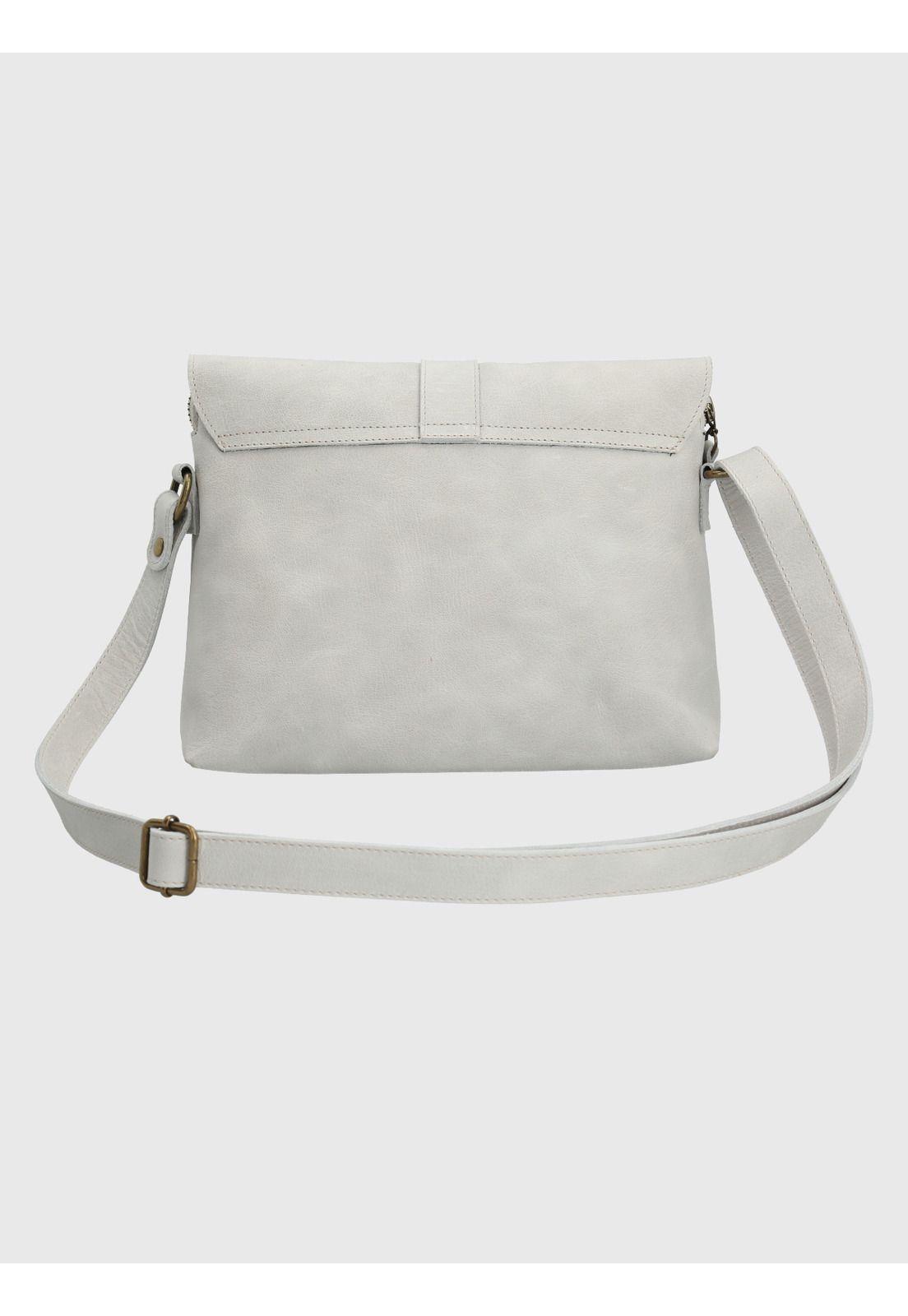 Cartera Cuero Blanco Court Cross Mujer-2