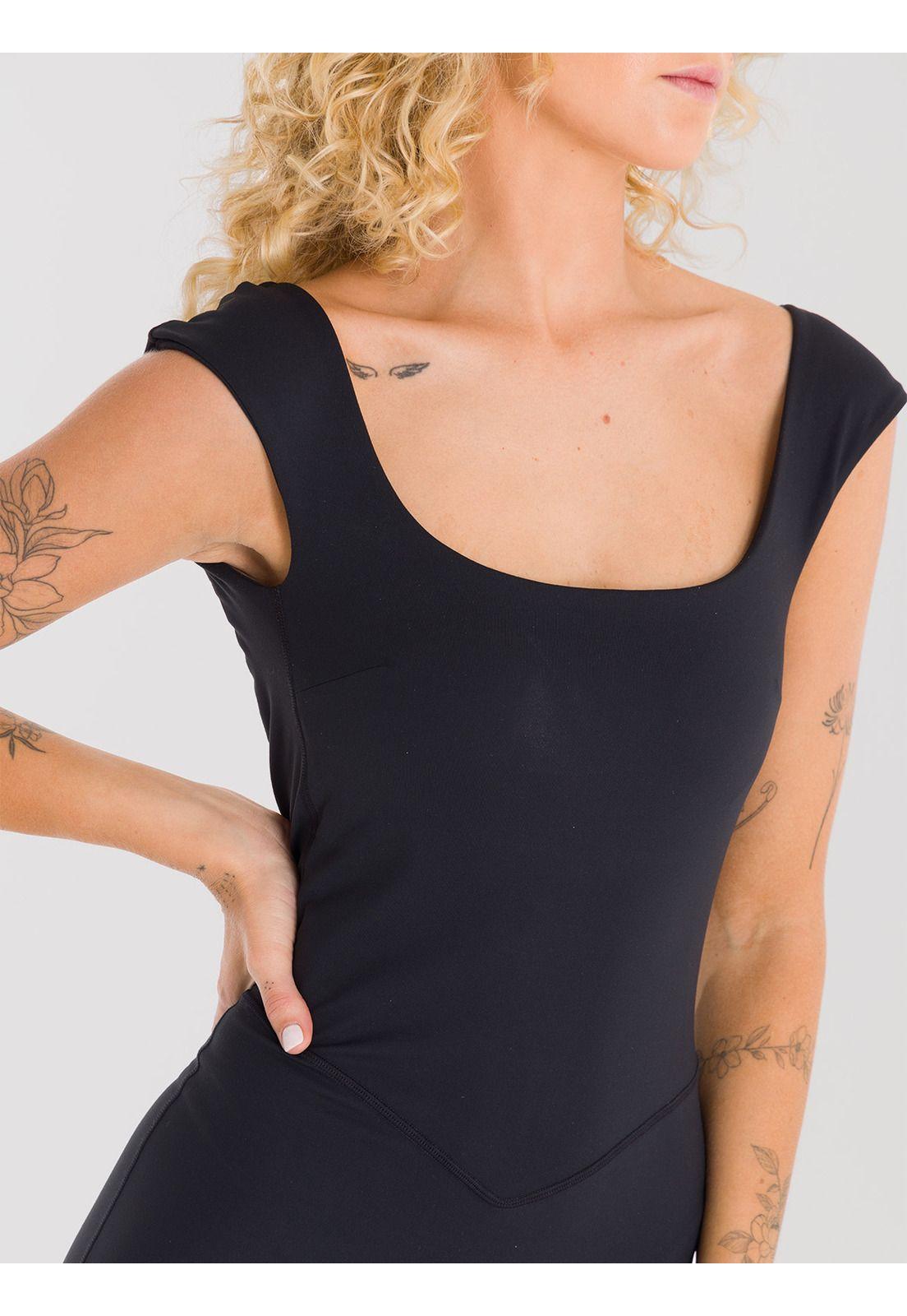 Enterito Corto Mujer Kira SAINTMALE Negro-5