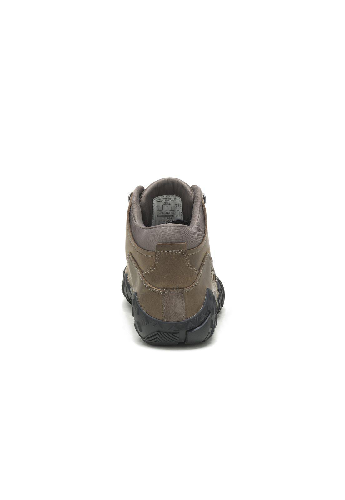 Zapatilla C/Caña Hombre Griplite Mid Beige-5