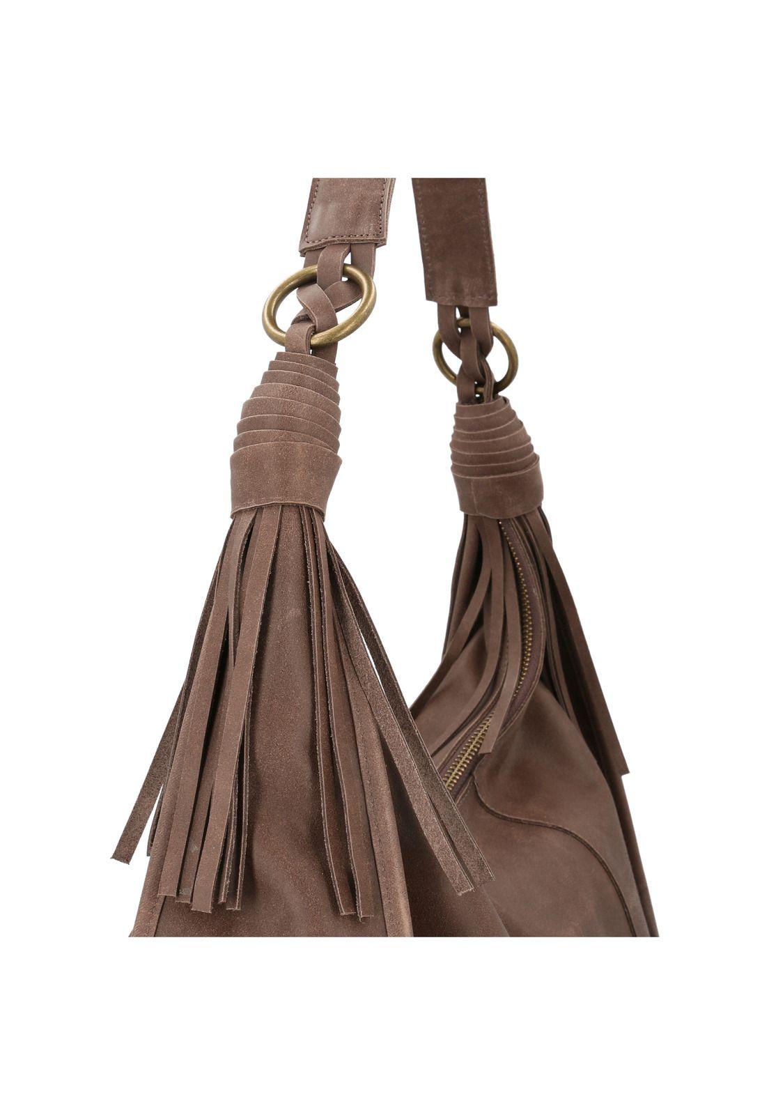 Cartera Cuero Mujer Sofi Hobo Café-3