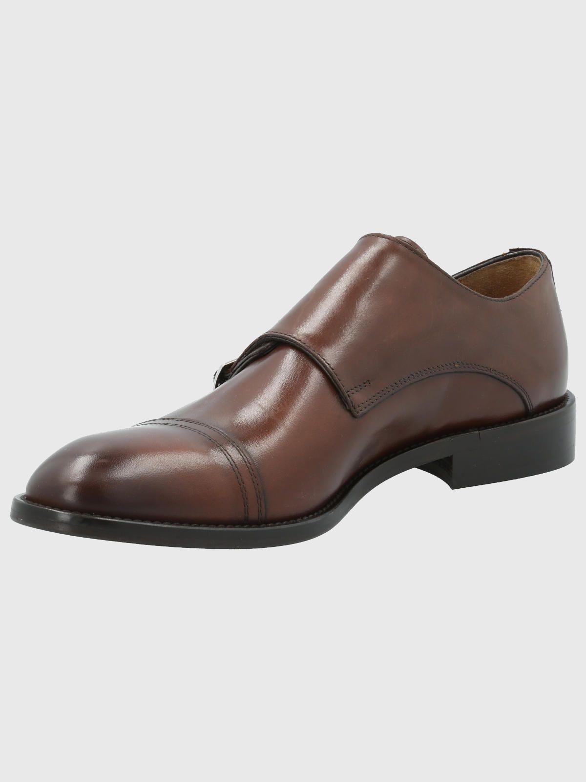 Zapato Cuero Hombre Battista Café Oscuro-4