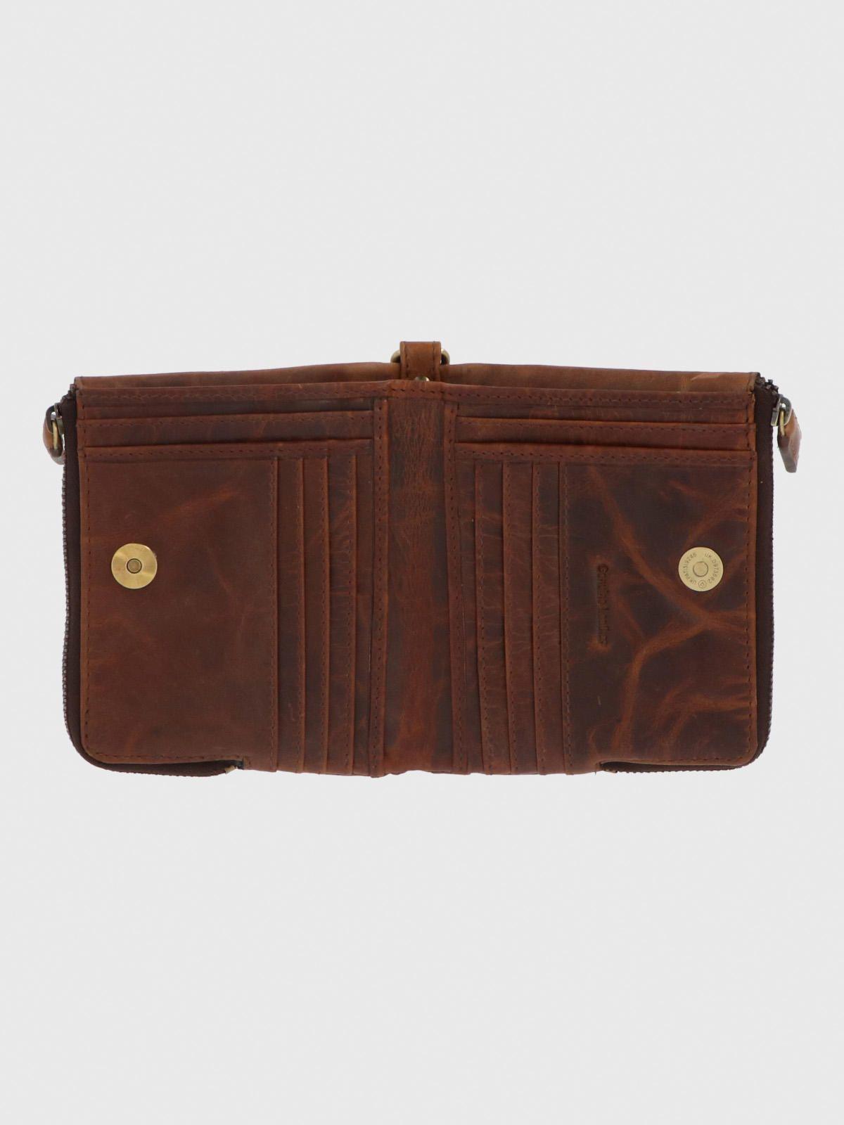 Billetera  Hombre Felton Zipcard Café-2