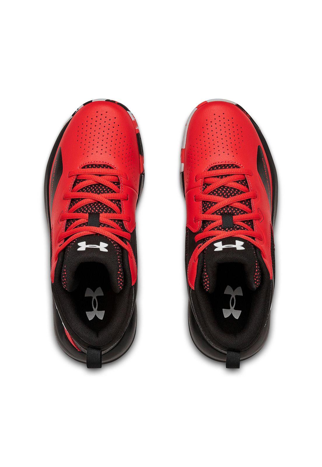 Zapato Basket Unisex Gs Lockdown 5 Rojo-3