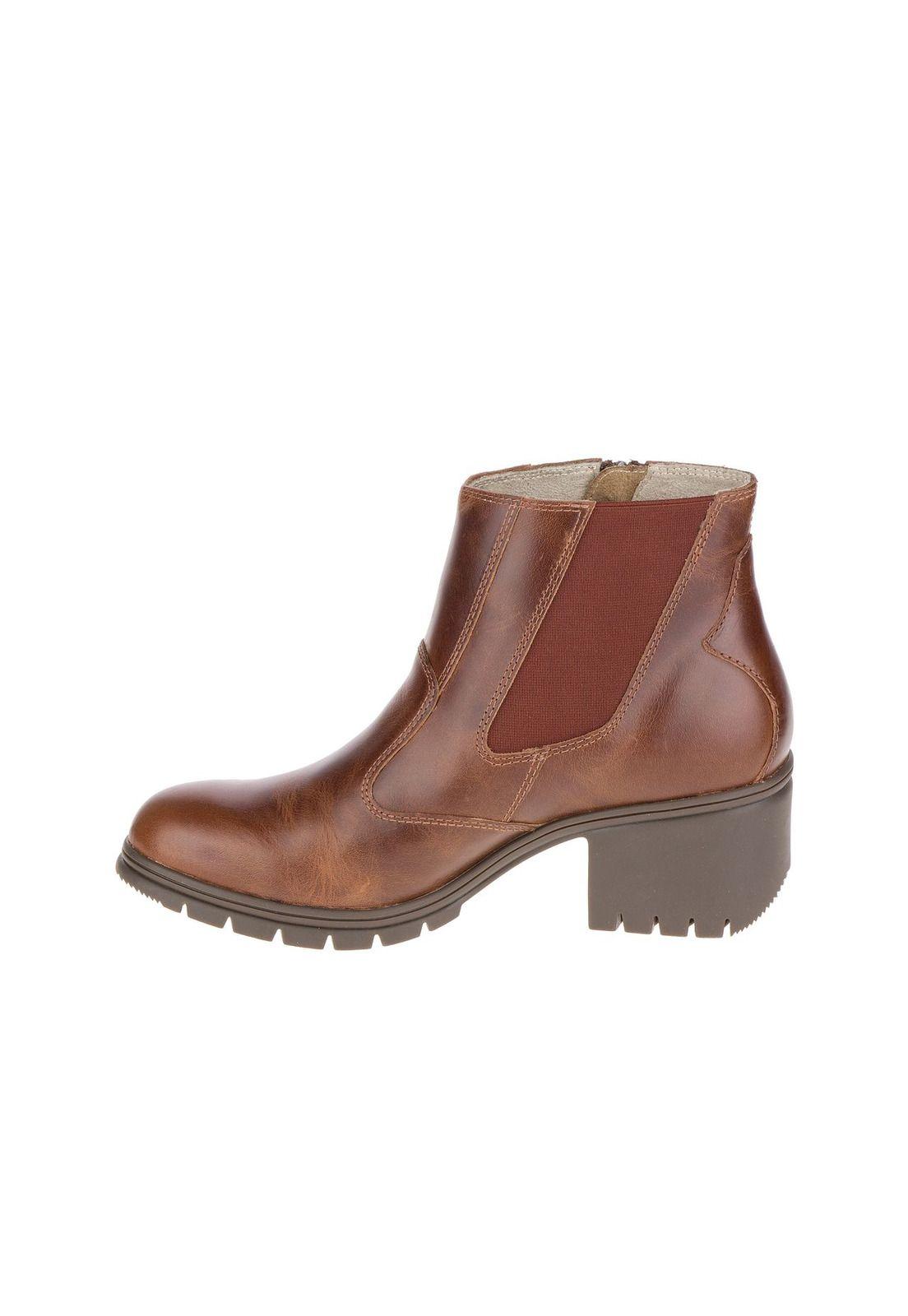 Botin Mujer Casual Slant Café-2