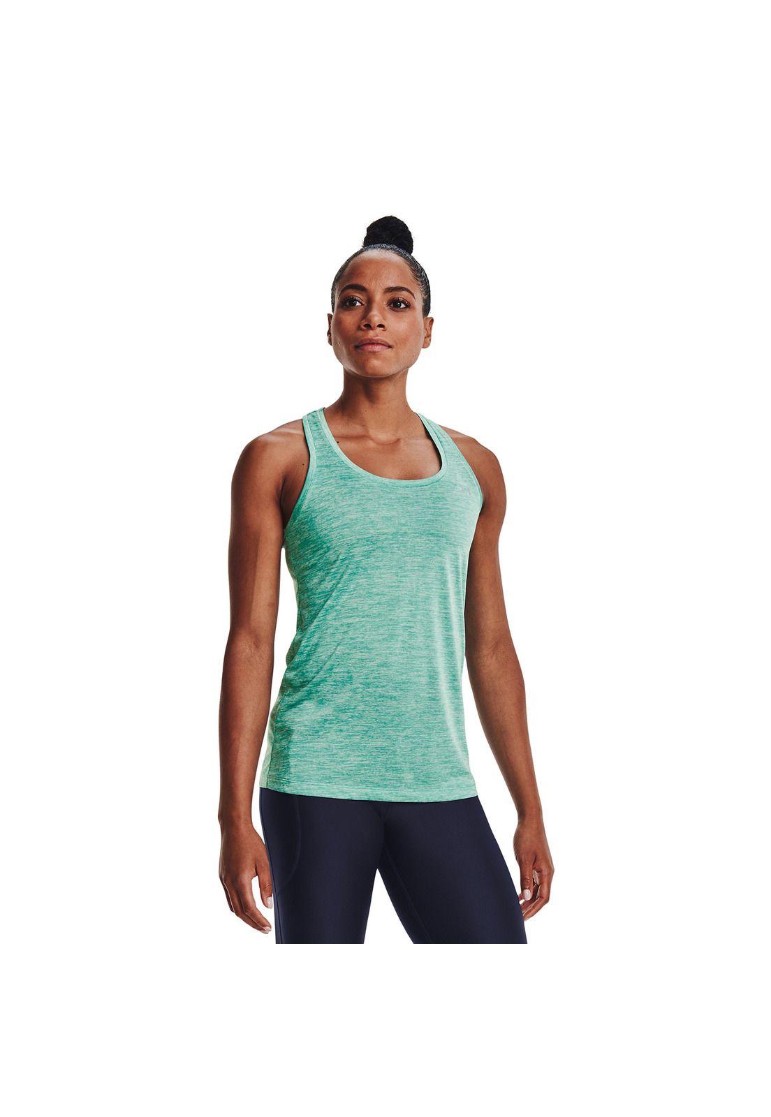 Polera Mujer Tech Tank - Twist Verde-2