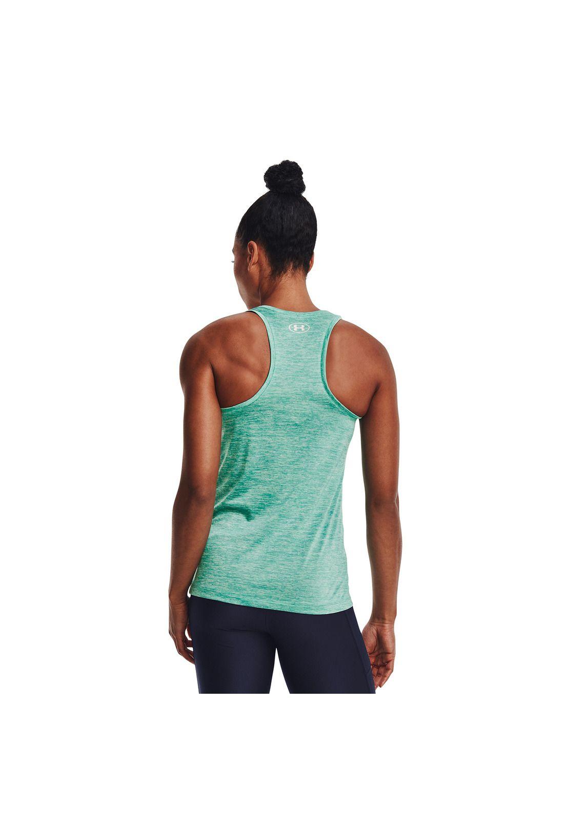 Polera Mujer Tech Tank - Twist Verde-3