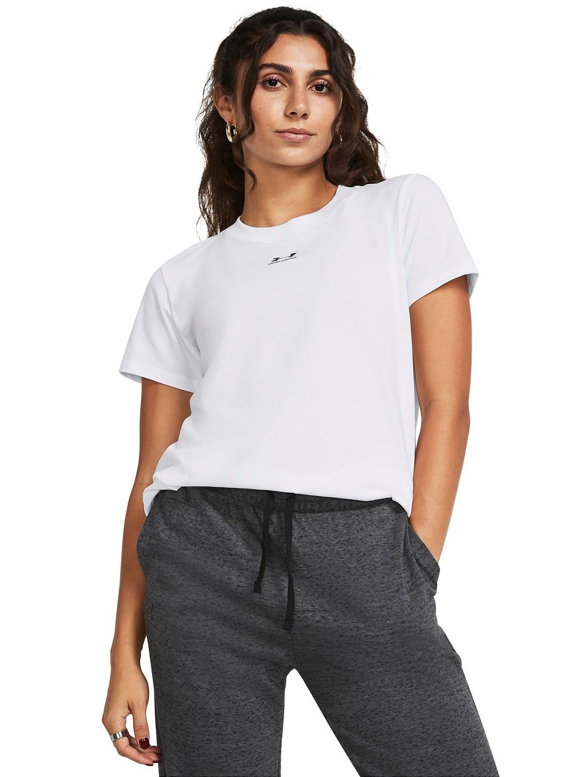 Polera UA Off Campus Core mujer Blanco-3