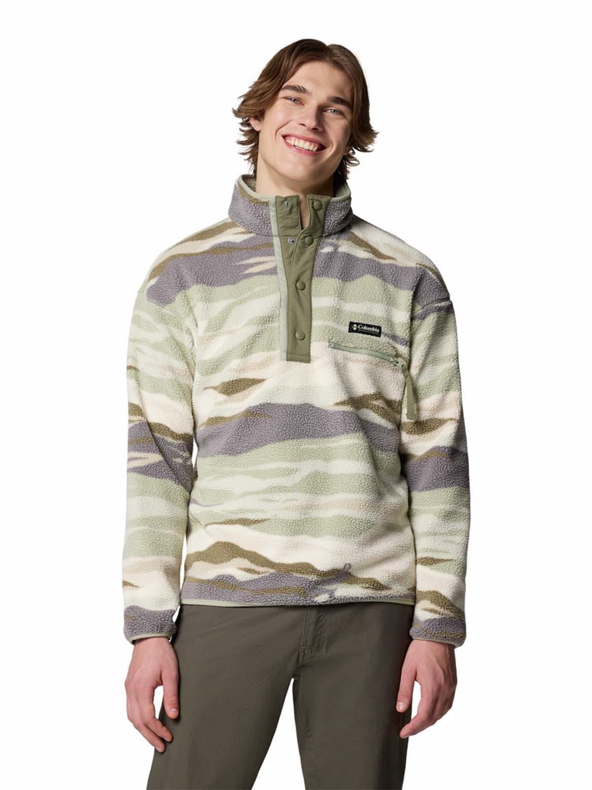 Polar Hombre Helvetia Snap Fleece Beige-0