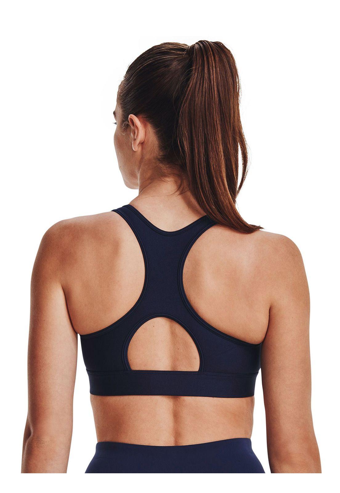 Sostén Deportivo Heatgear Underarmour Azul Marino Mujer-3