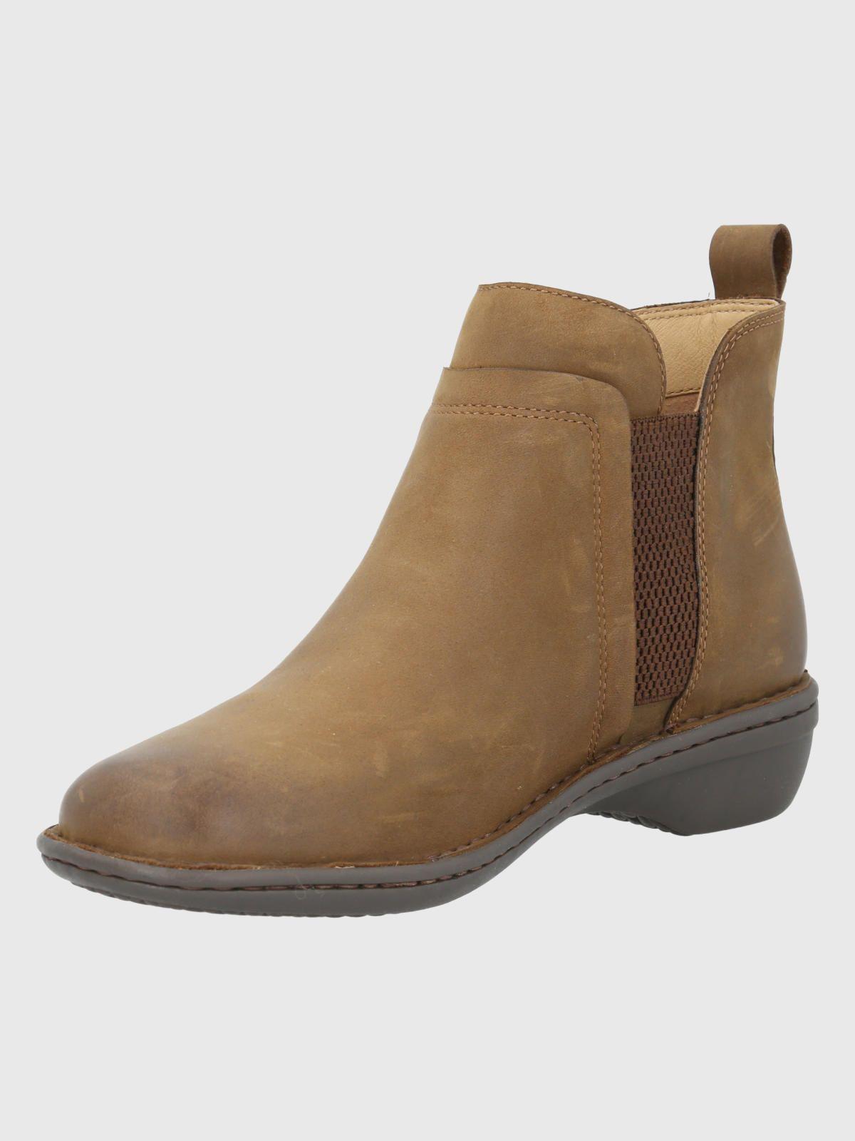 Botín Cuero Café Mujer Paradis -3