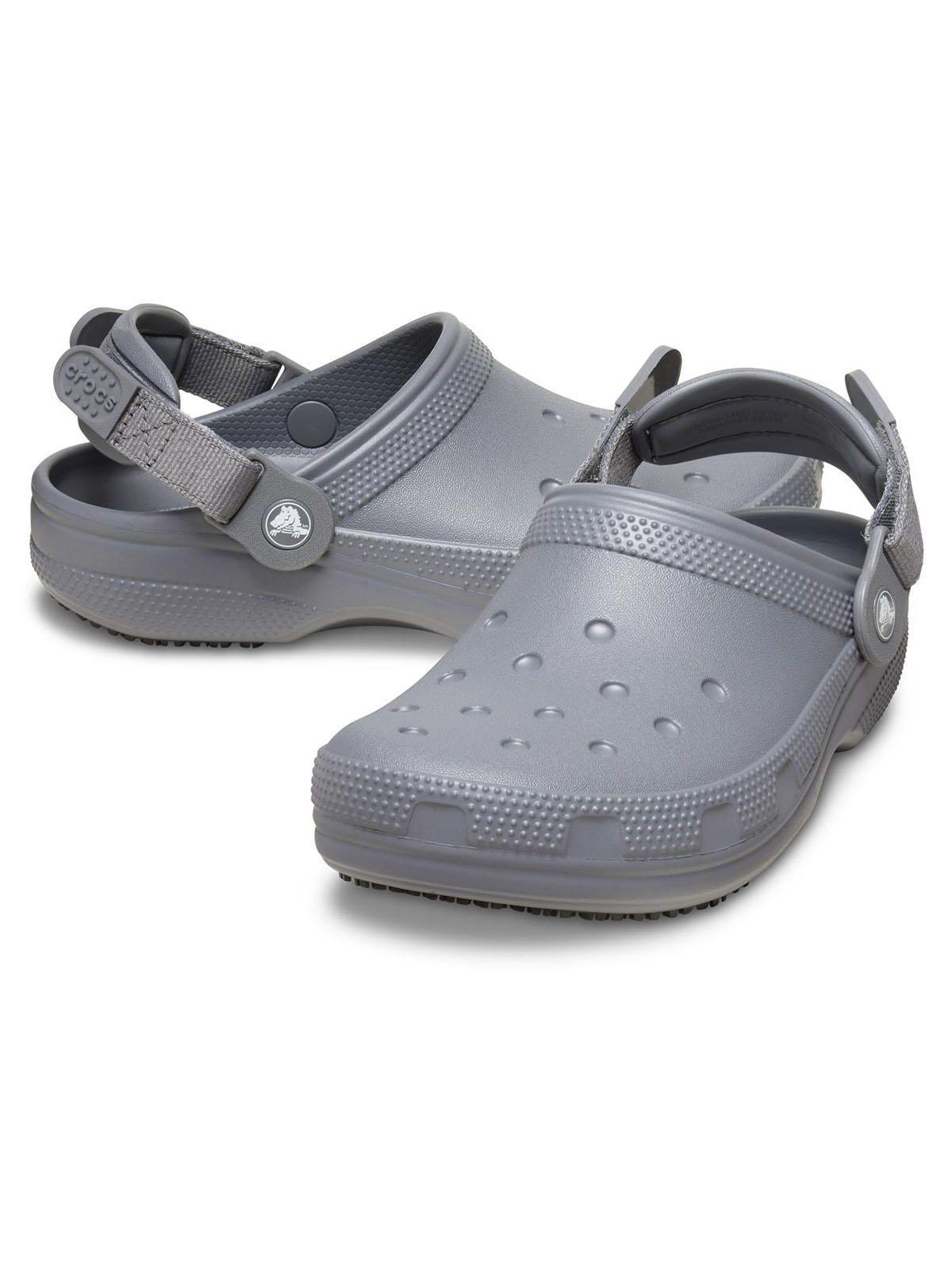 Zapato Zueco Crocs Work Classic Gris Unisex-1