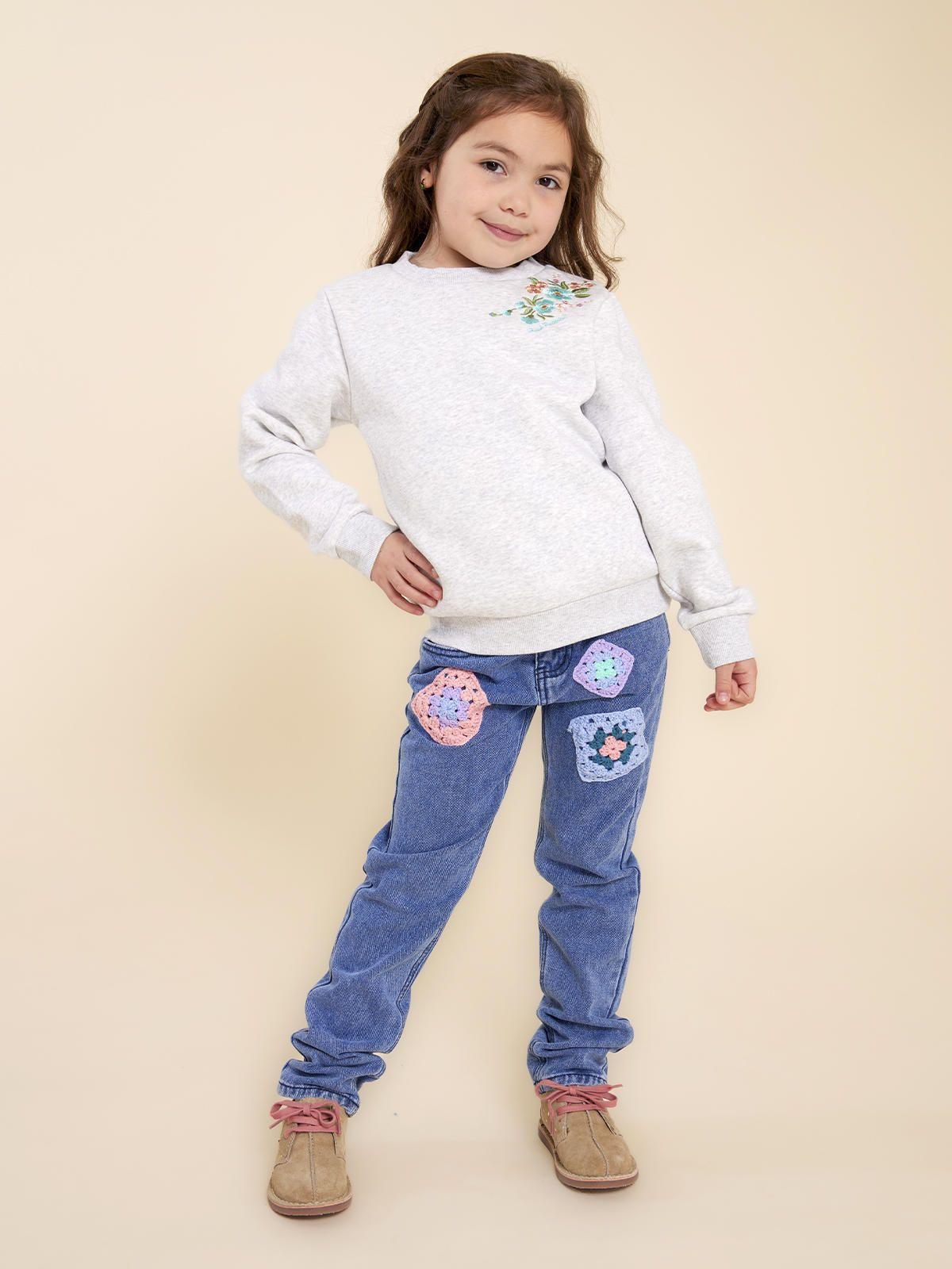 Polerón Niña Dakota Gris-1