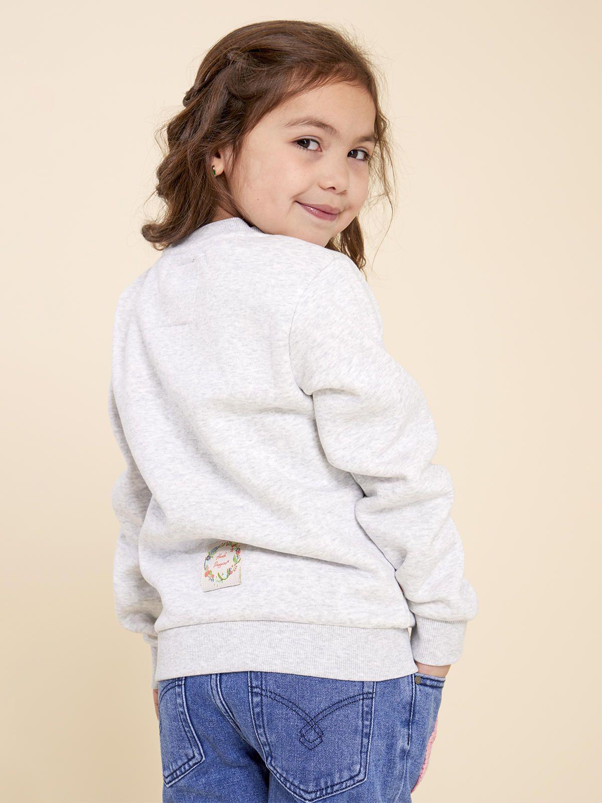 Polerón Niña Dakota Gris-5