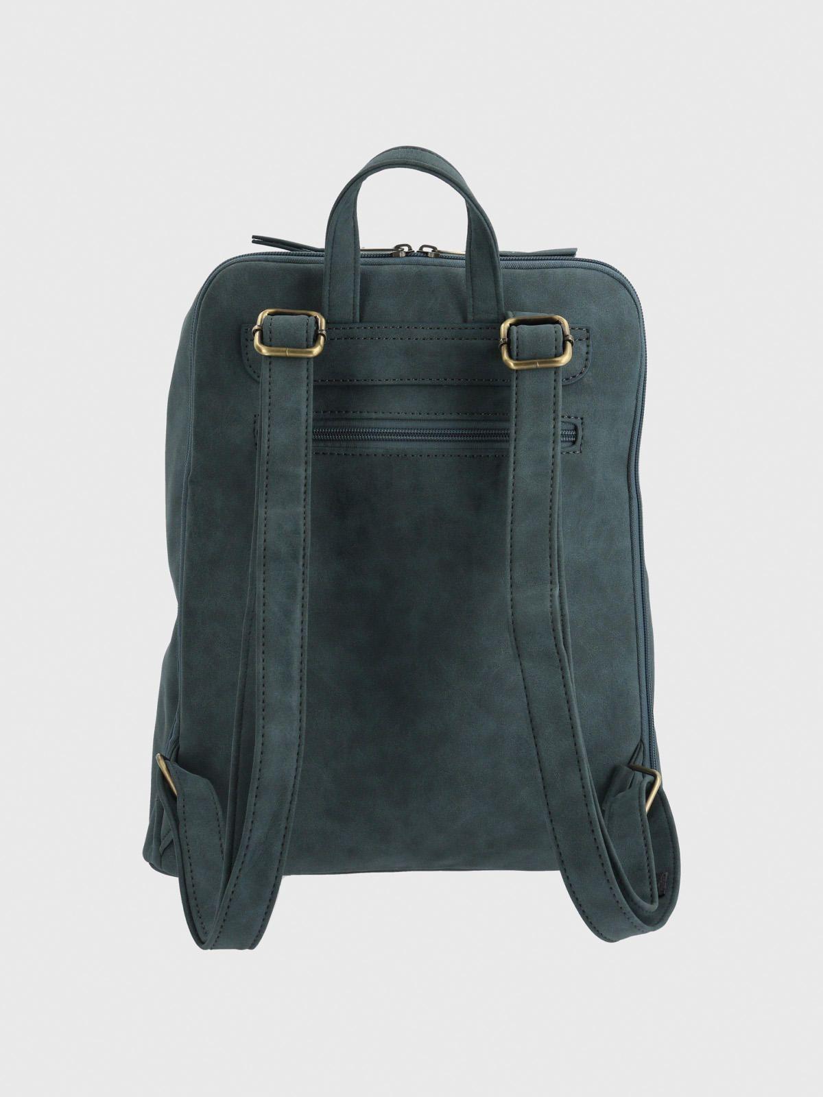 Mochila Ecocuero Mujer Danny Back Azul-2