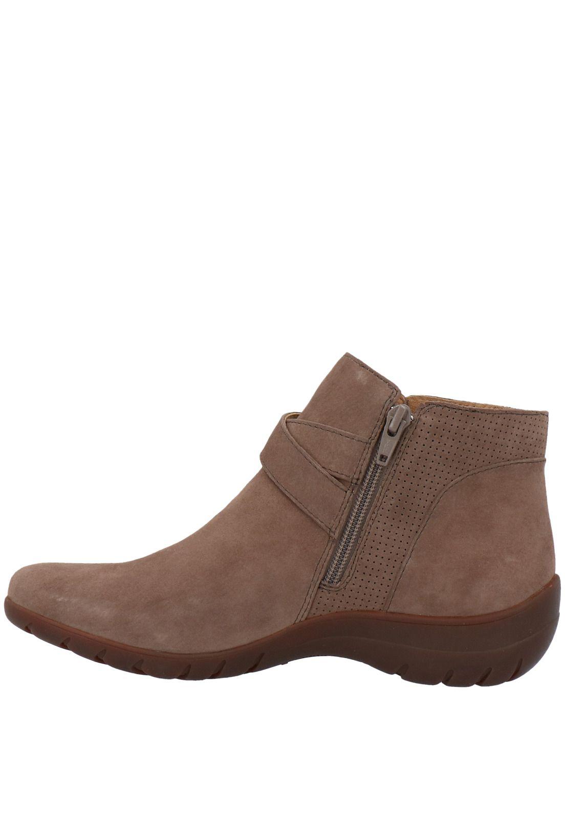 Botin Cuero Mujer Allie Gris-3