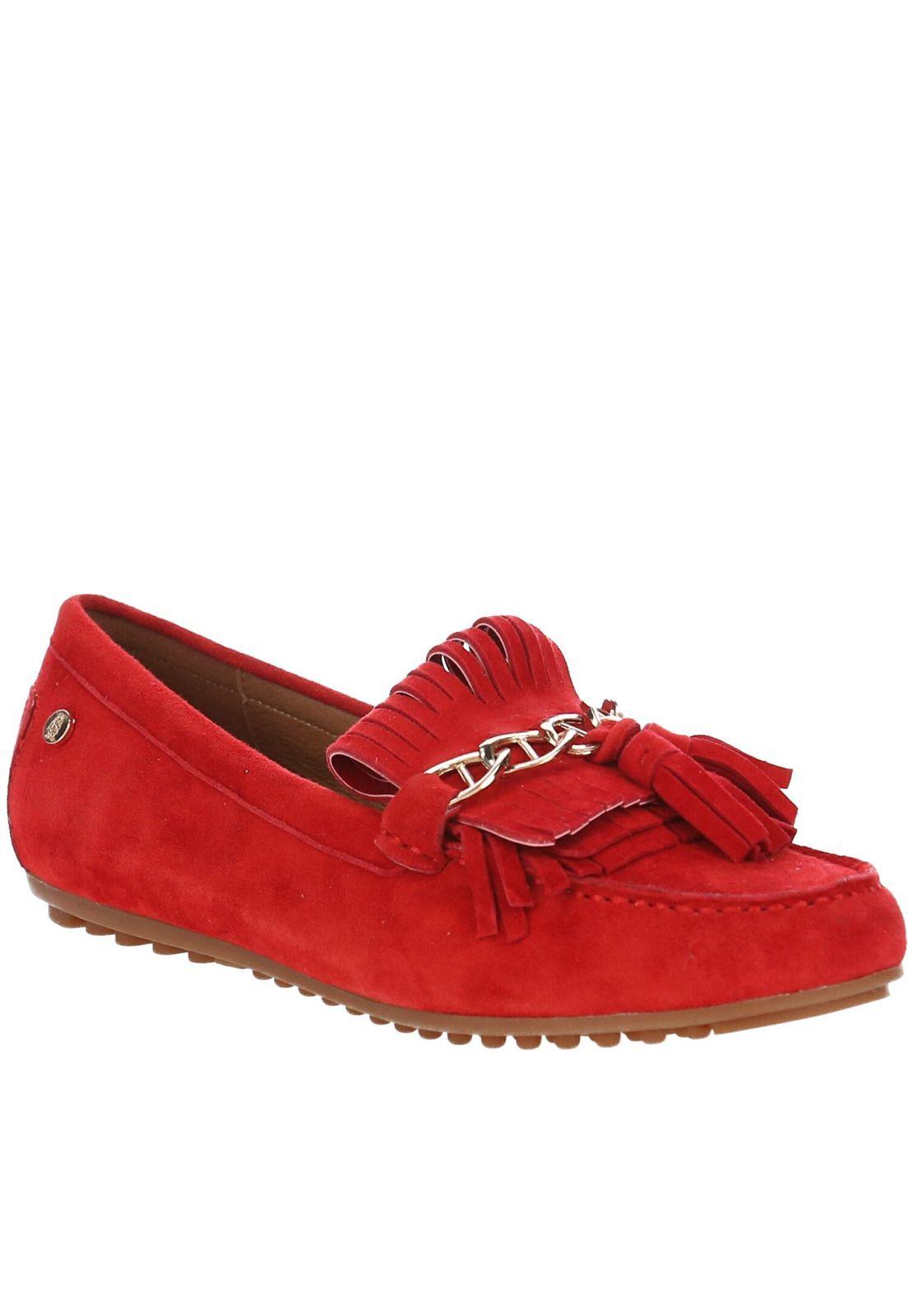 Zapato Cuero Bada Rojo-0