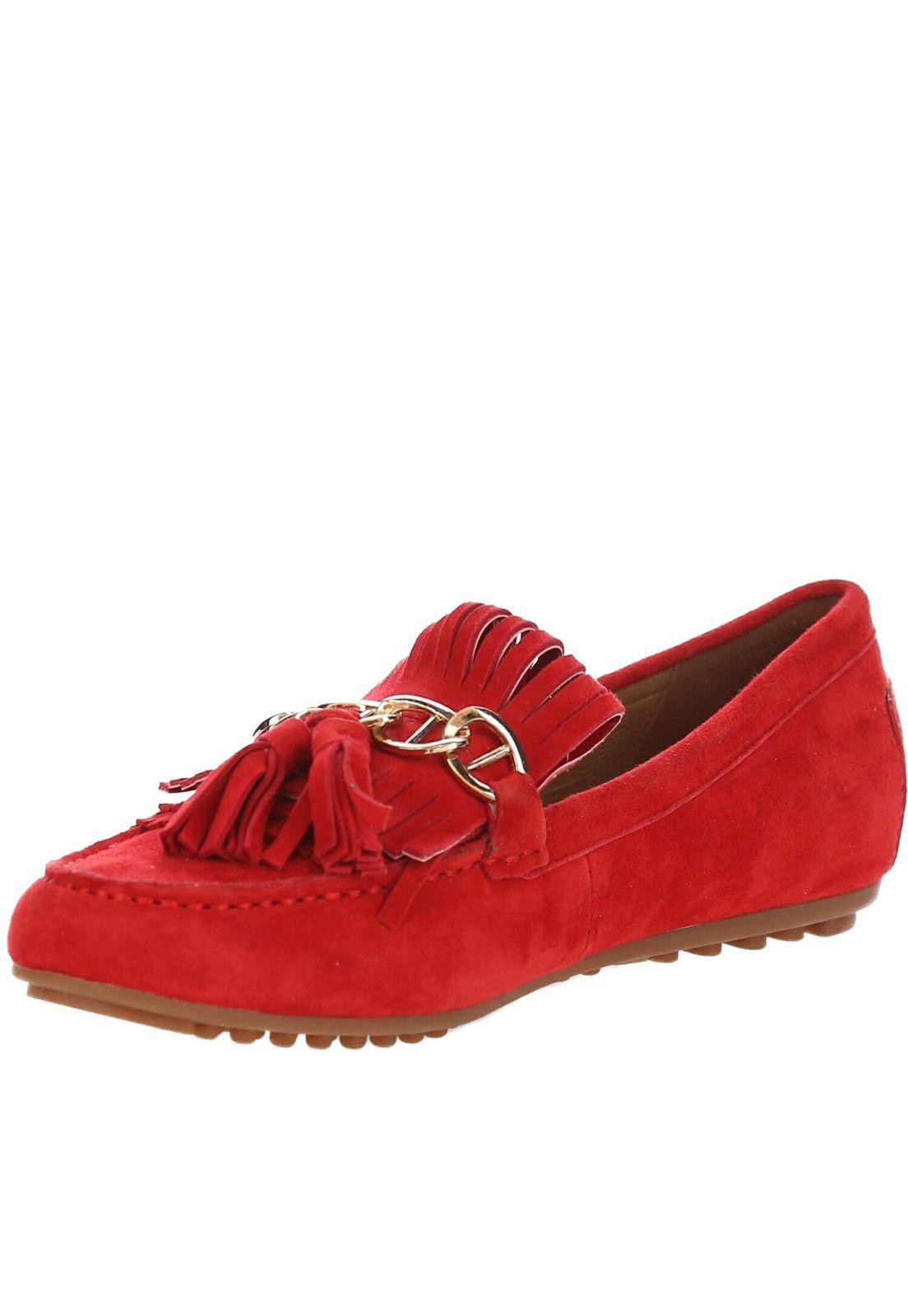 Zapato Cuero Bada Rojo-3