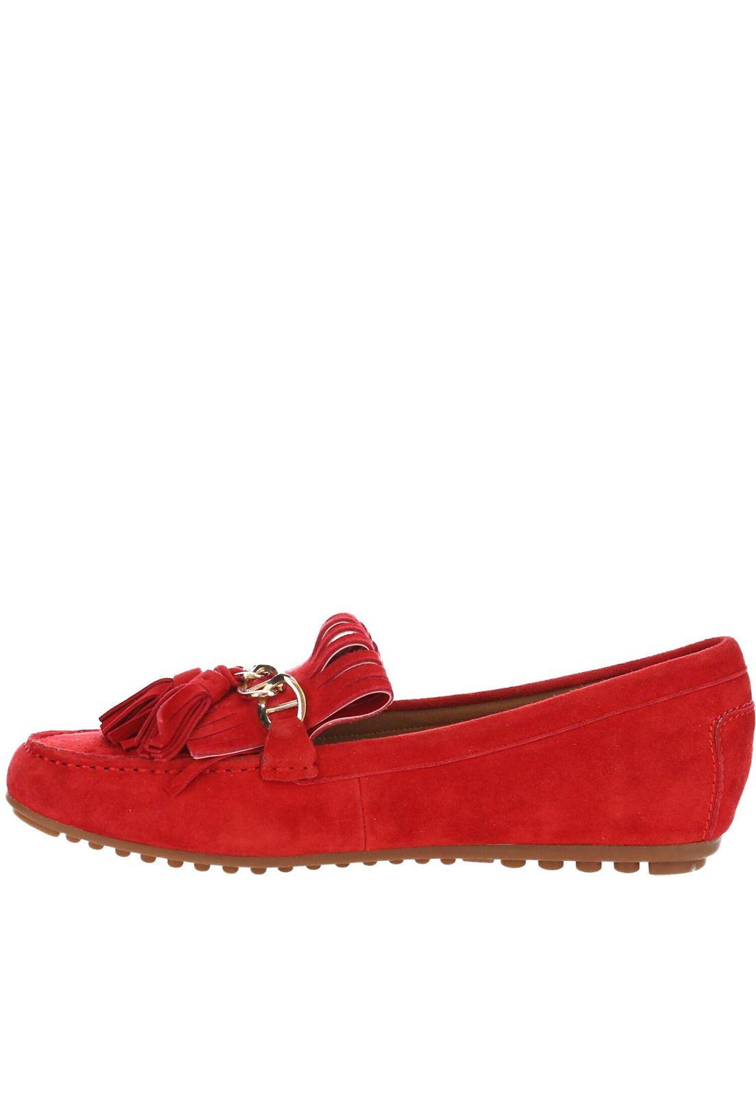 Zapato Cuero Bada Rojo-4