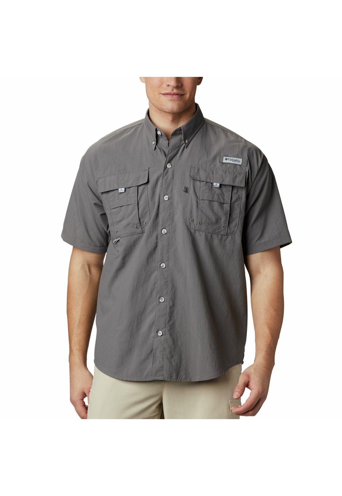 Camisa M/C Hombre Bahama Ii S/S Shirt Gris-0