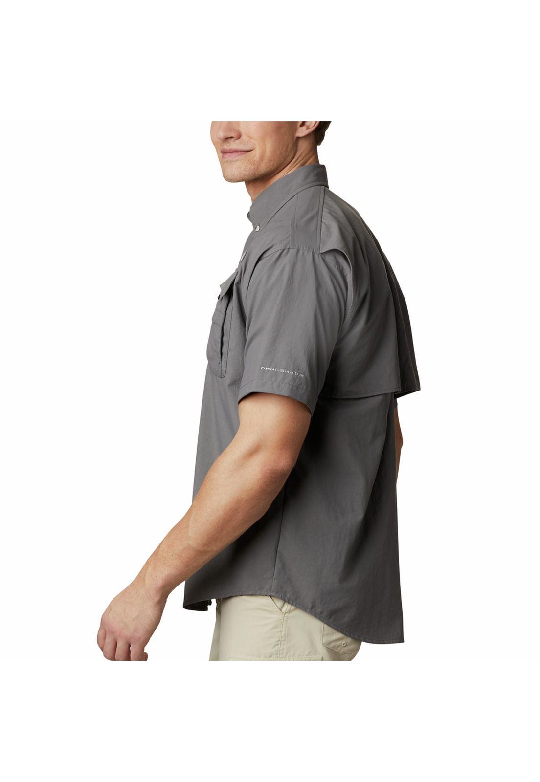 Camisa M/C Hombre Bahama Ii S/S Shirt Gris-1