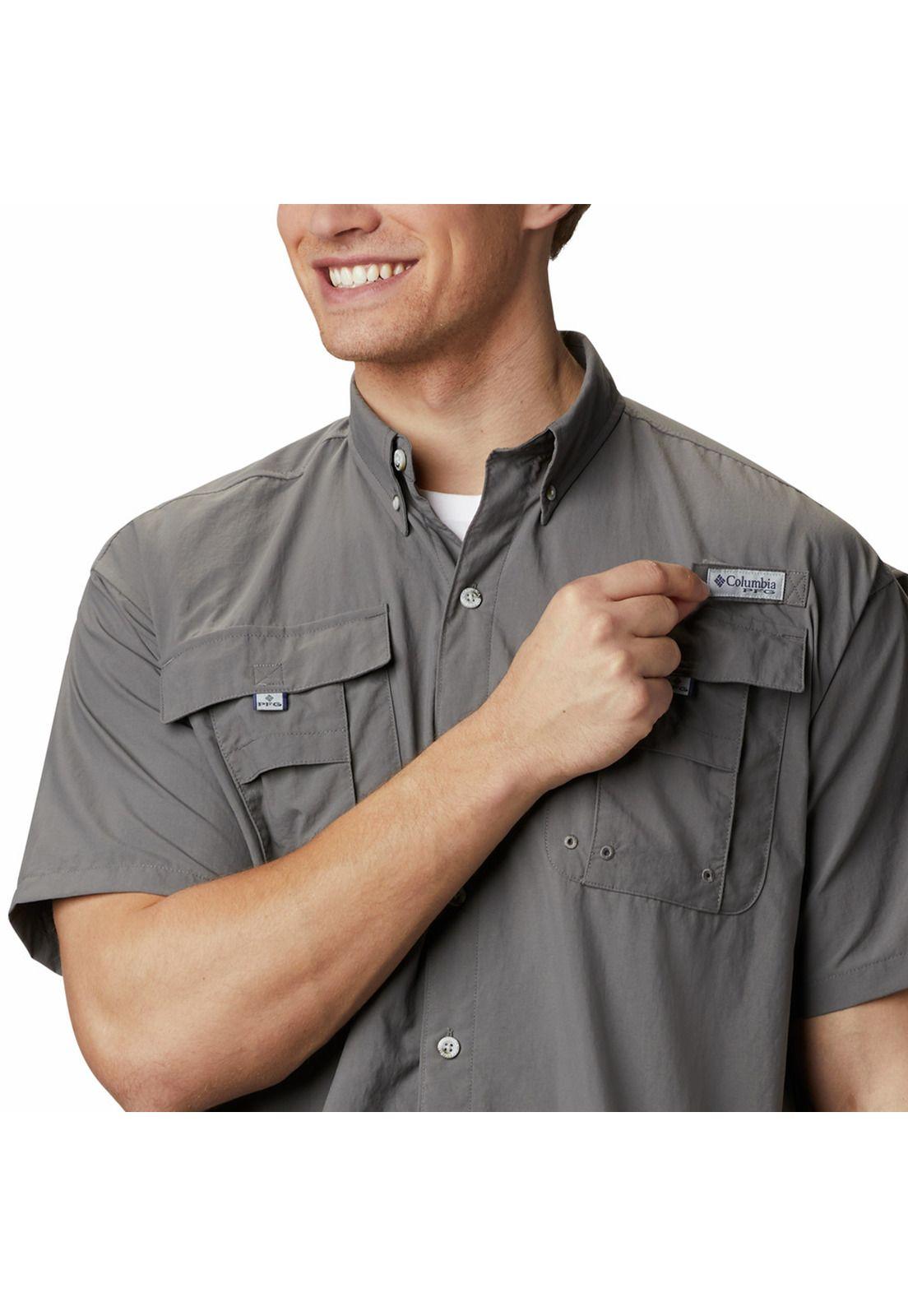 Camisa M/C Hombre Bahama Ii S/S Shirt Gris-3