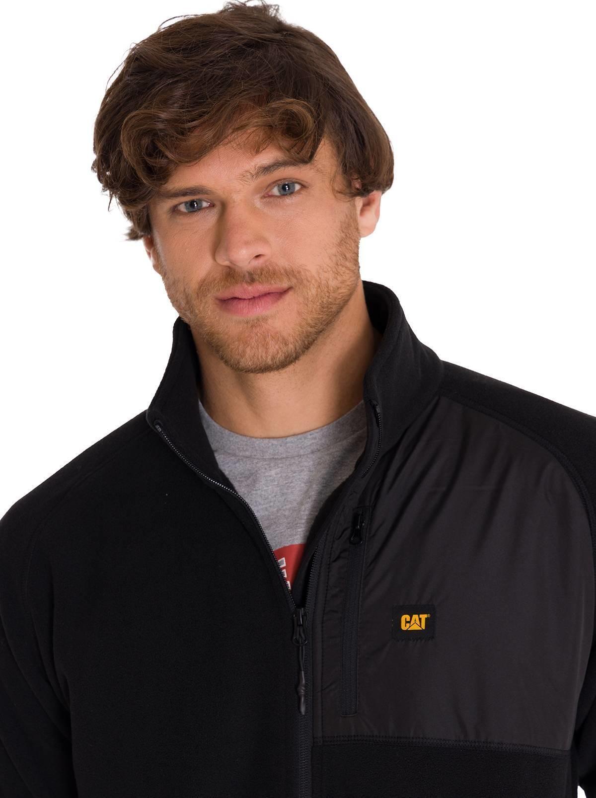 Polar Fleece Full Zip Hombre Negro-4