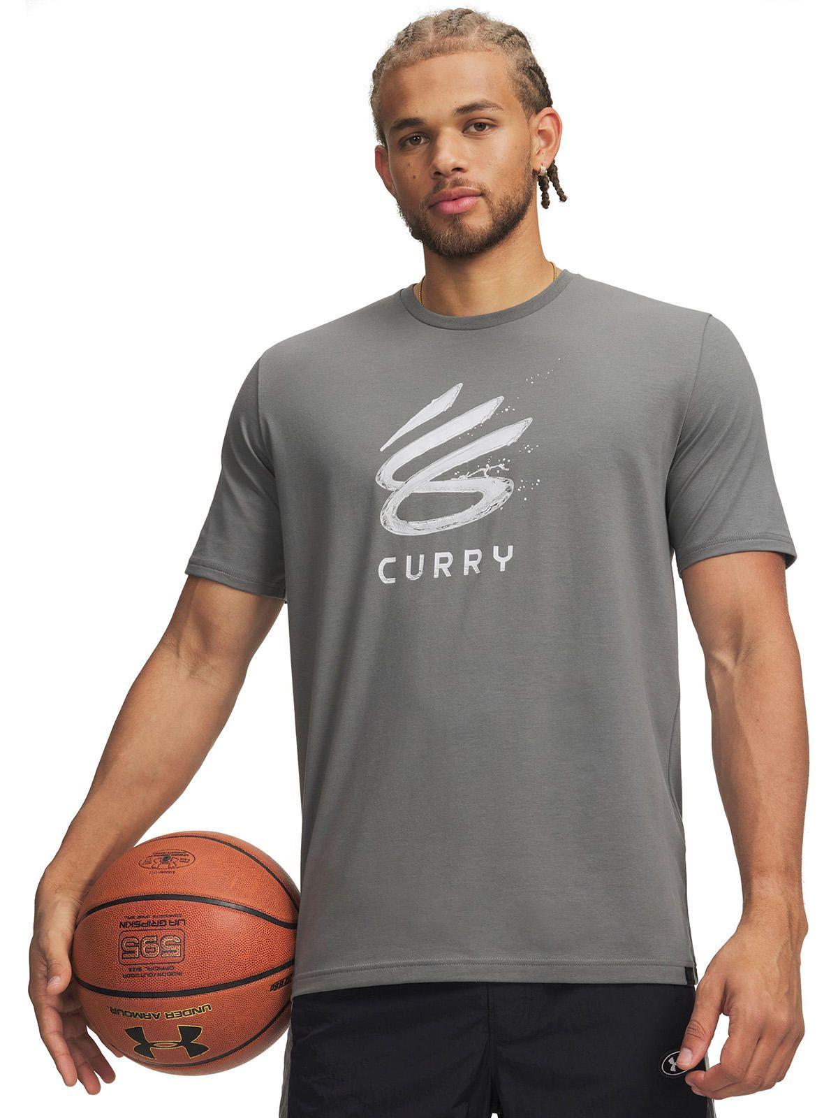 Polera M/C Hombre Curry Splash Wordmark Polera Verde-0