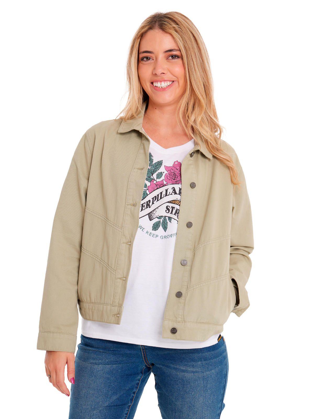 Chaqueta Mujer W Twill Shirt Jacket Verde-0