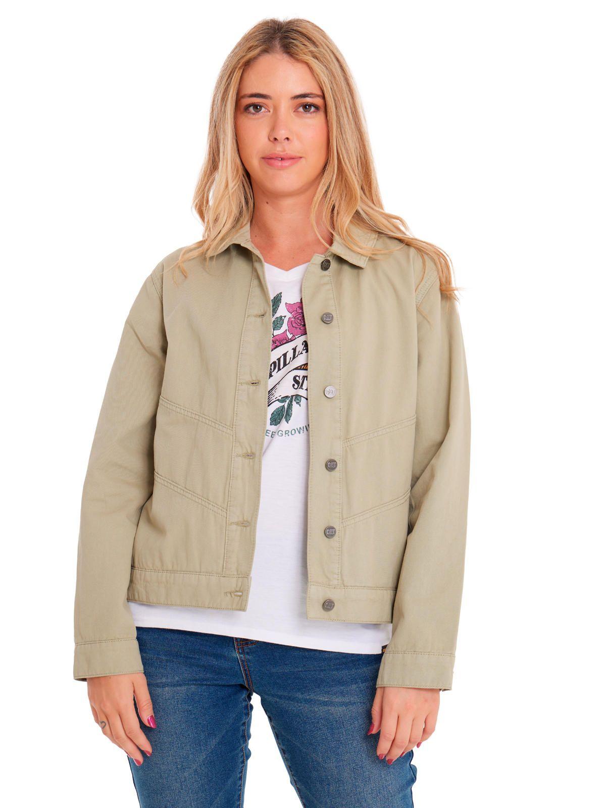 Chaqueta Mujer W Twill Shirt Jacket Verde-1