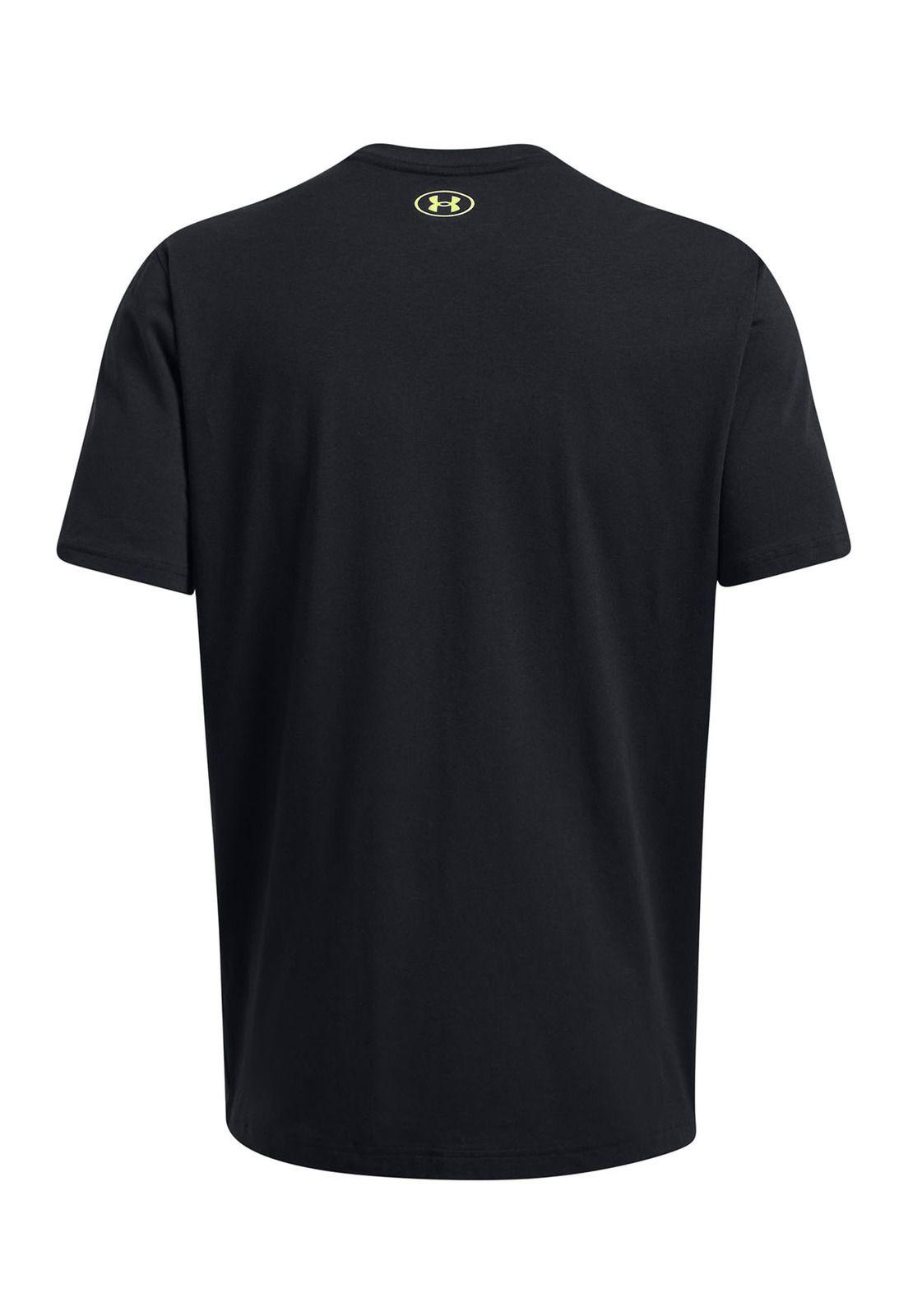 Polera manga corta Vintage hmbre Negro-1