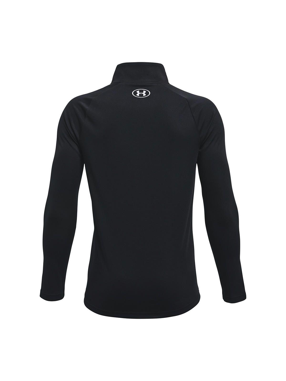 Polerón UA Tech Half zip para niño Negro-1