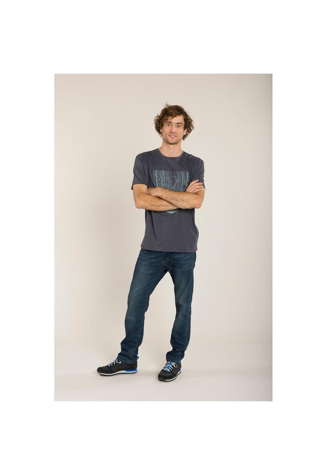 Polera Manga Corta Woods Grafito-3