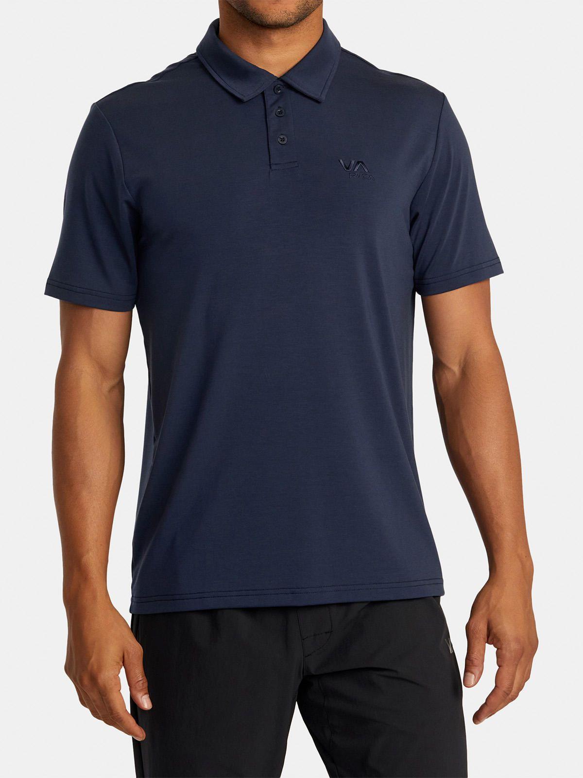 Polera Manga Corta Hombre Balance Polo Azul-0